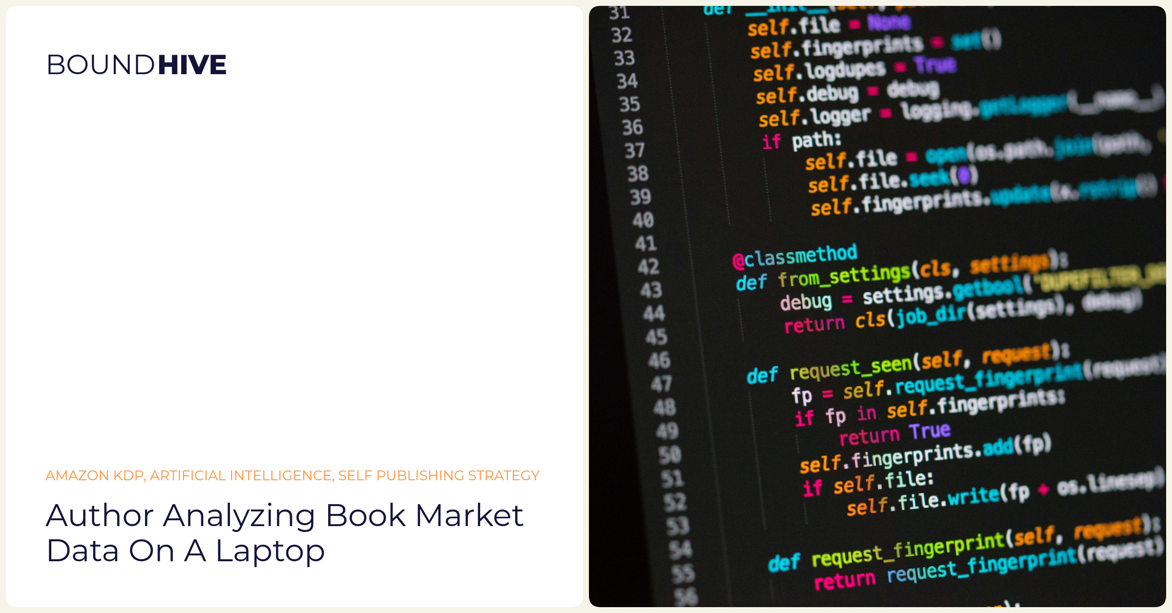 Author analyzing book market data on a laptop