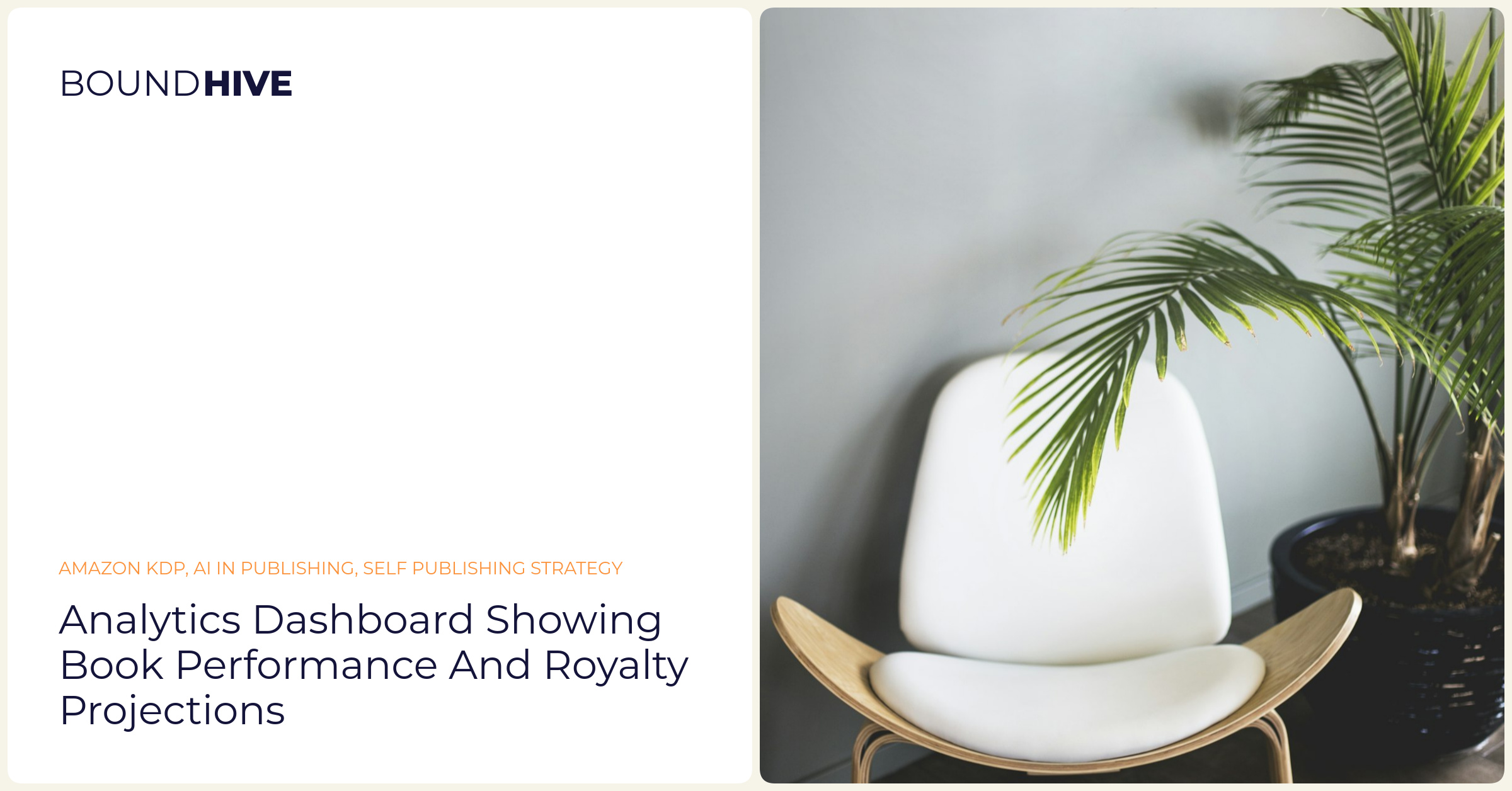 Analytics dashboard showing book performance and royalty projections