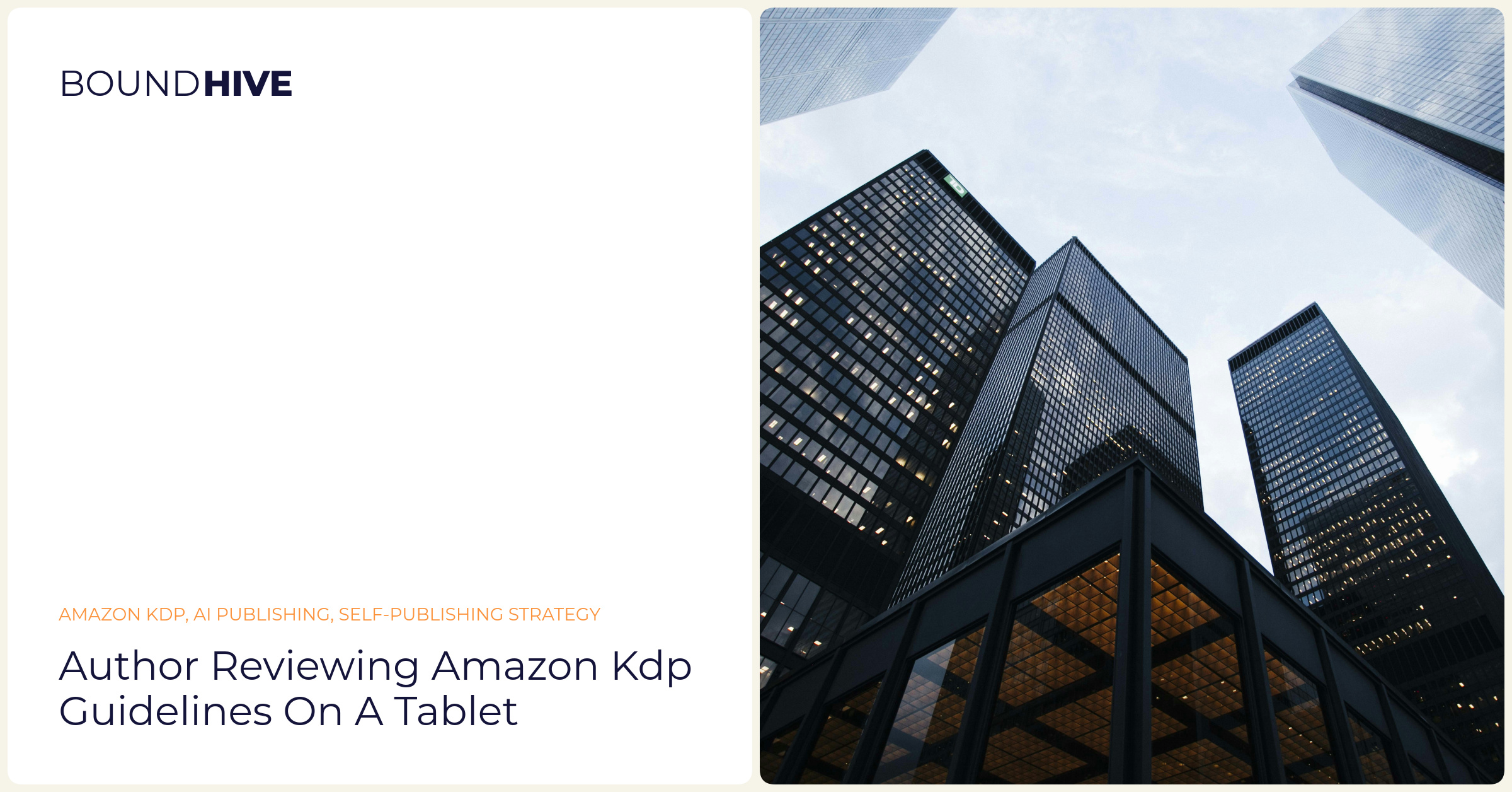 Author reviewing Amazon KDP guidelines on a tablet