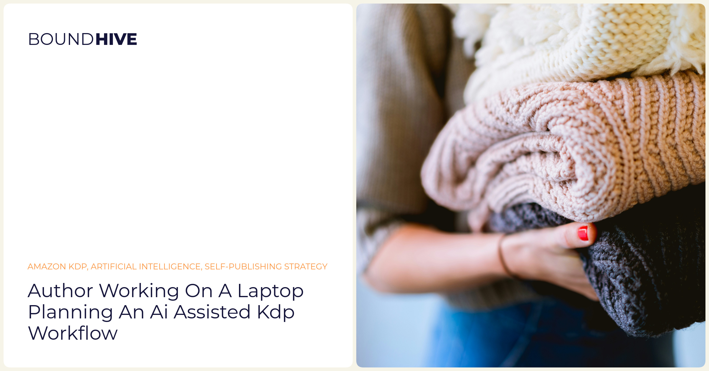 Author working on a laptop planning an AI assisted KDP workflow