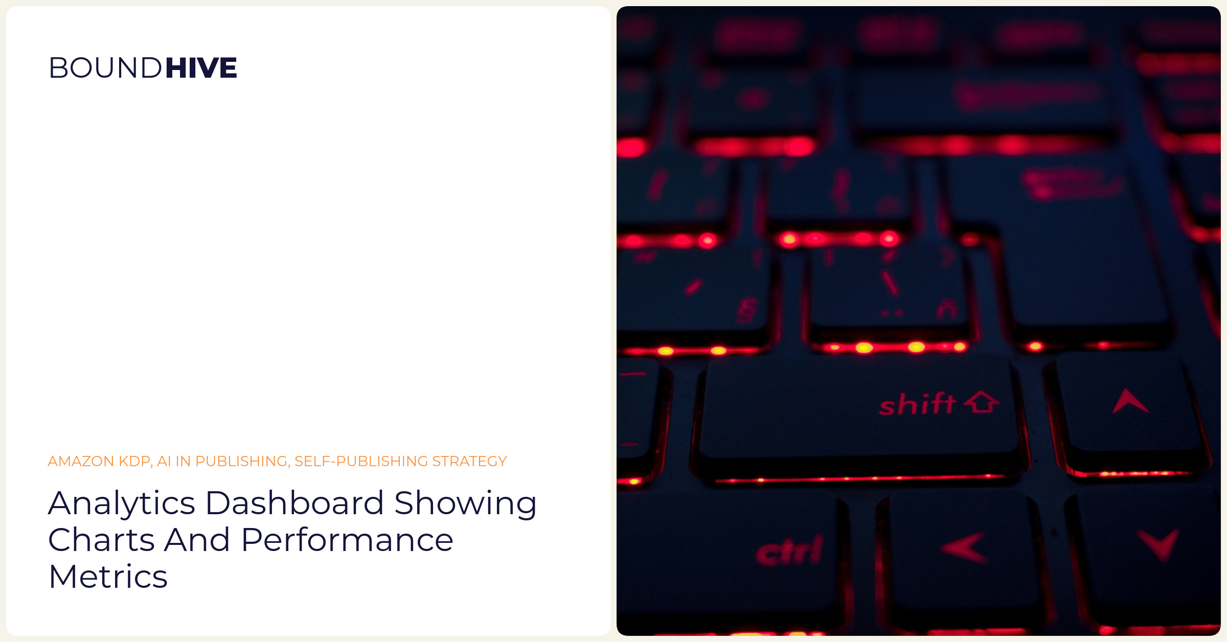 Analytics dashboard showing charts and performance metrics