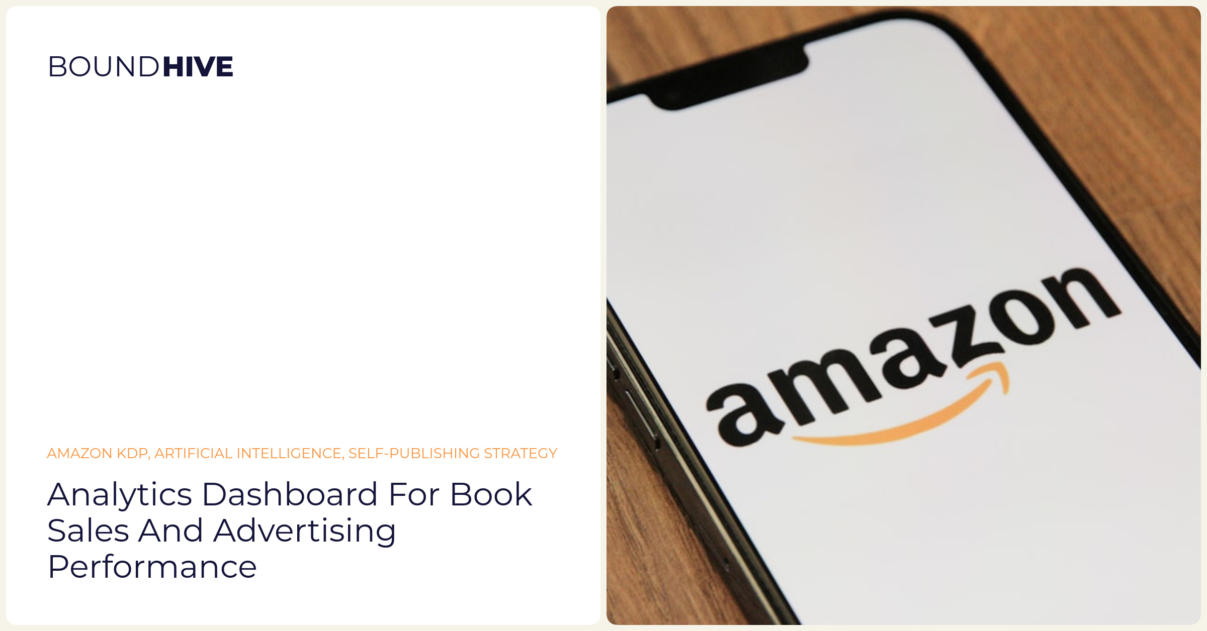 Analytics dashboard for book sales and advertising performance