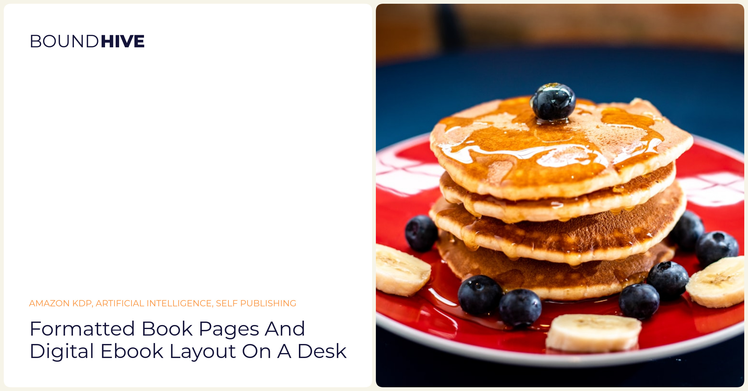 Formatted book pages and digital ebook layout on a desk