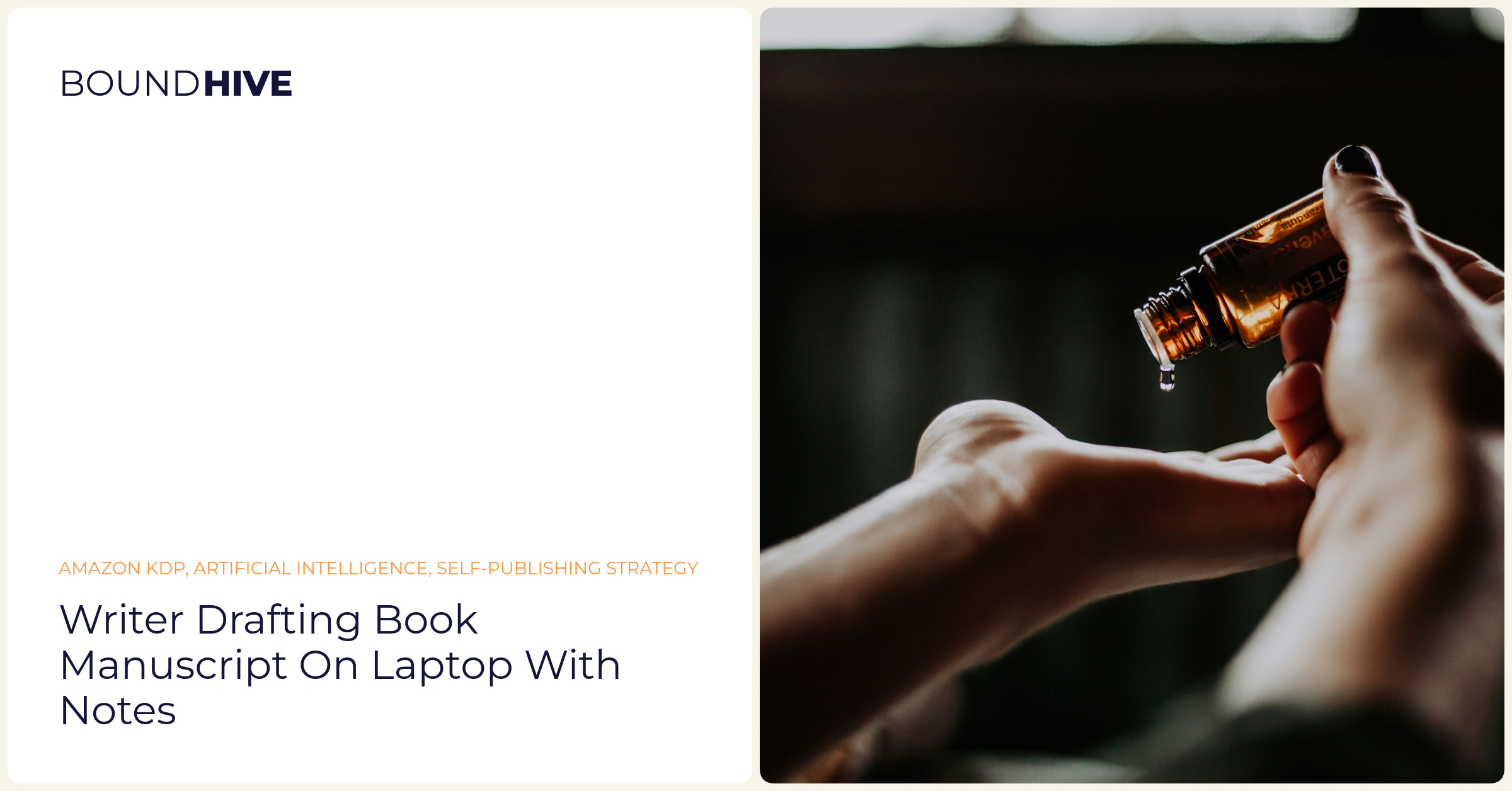 Writer drafting book manuscript on laptop with notes