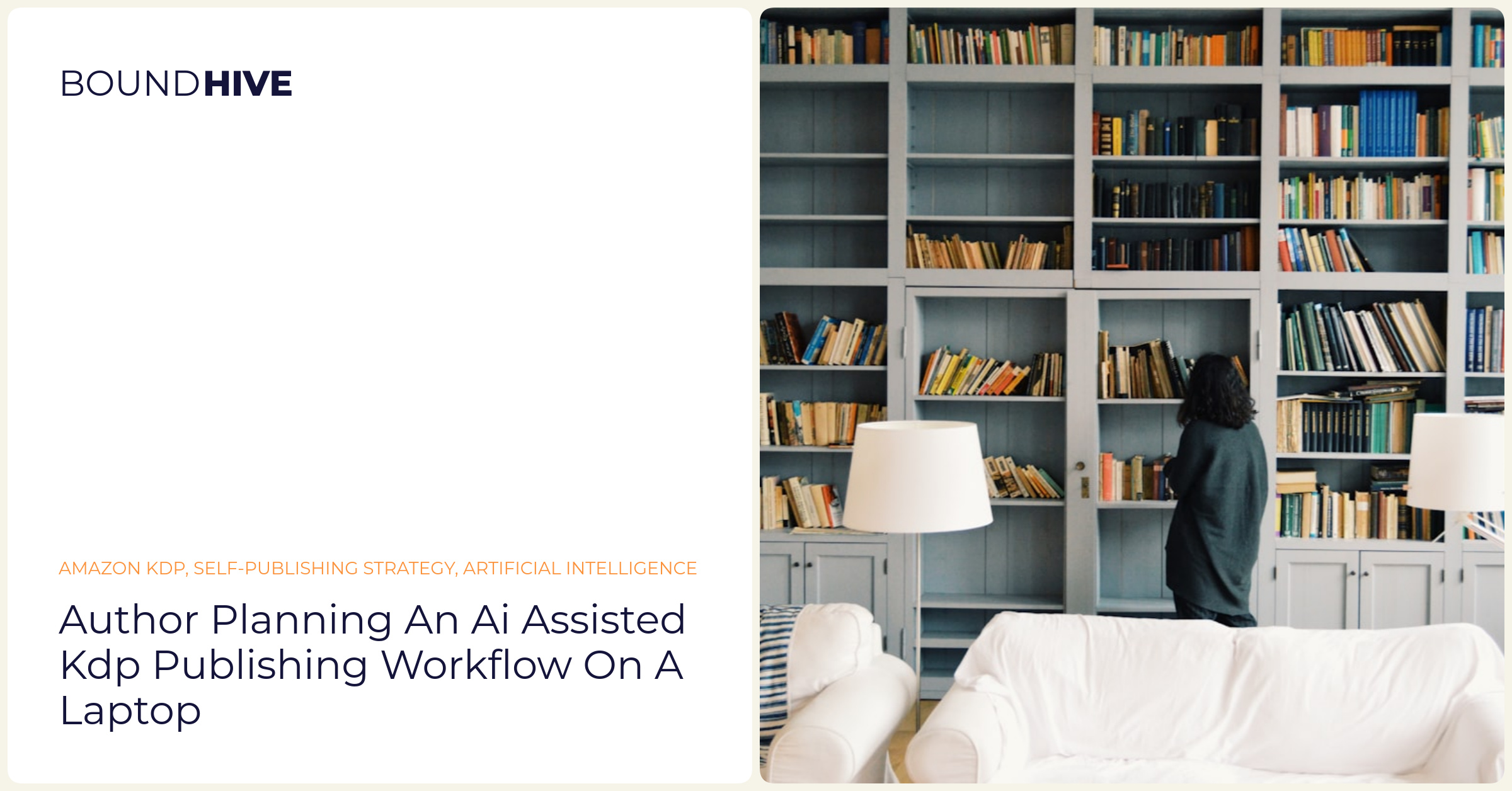 Author planning an AI assisted KDP publishing workflow on a laptop