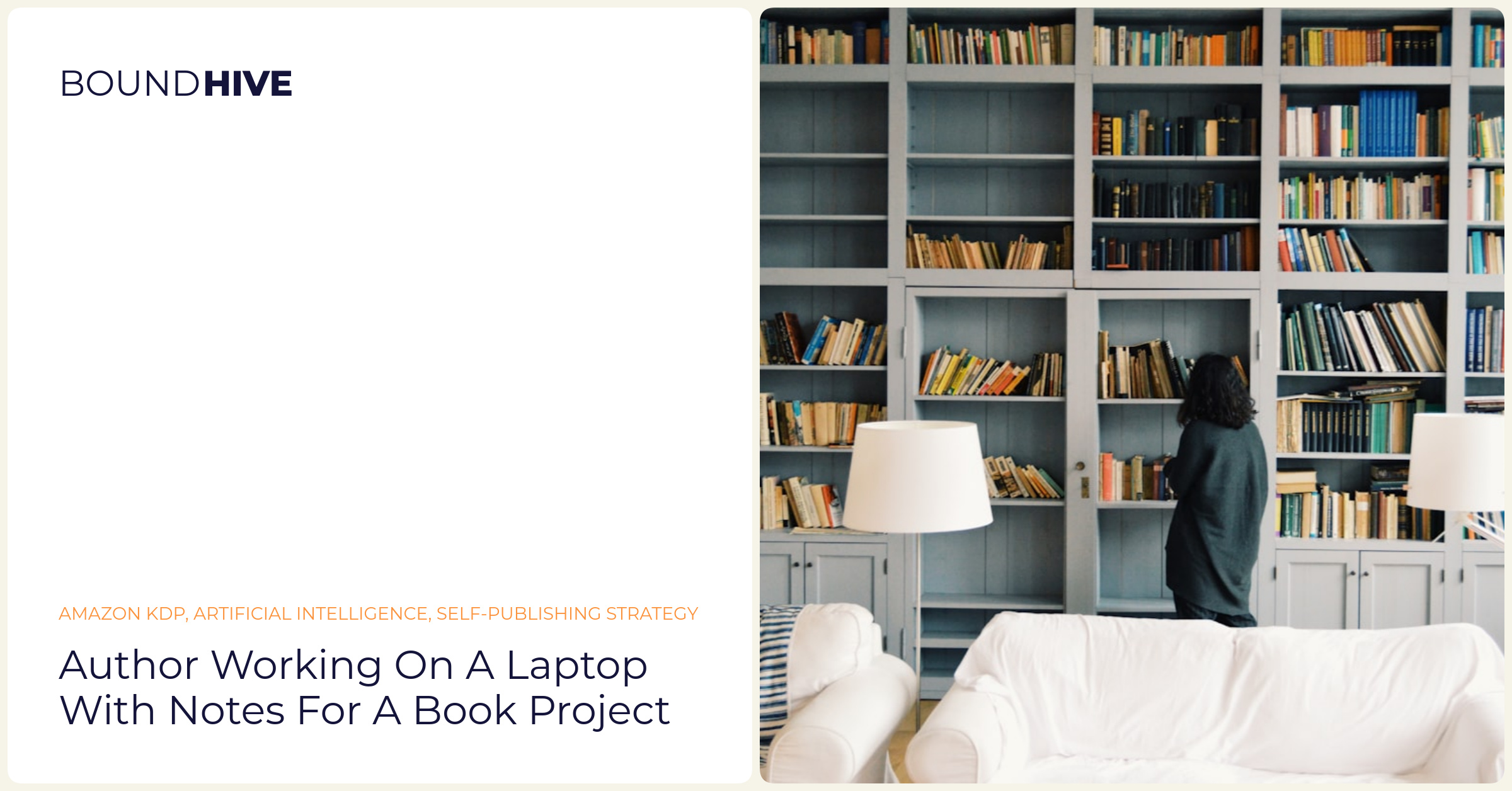 Author working on a laptop with notes for a book project