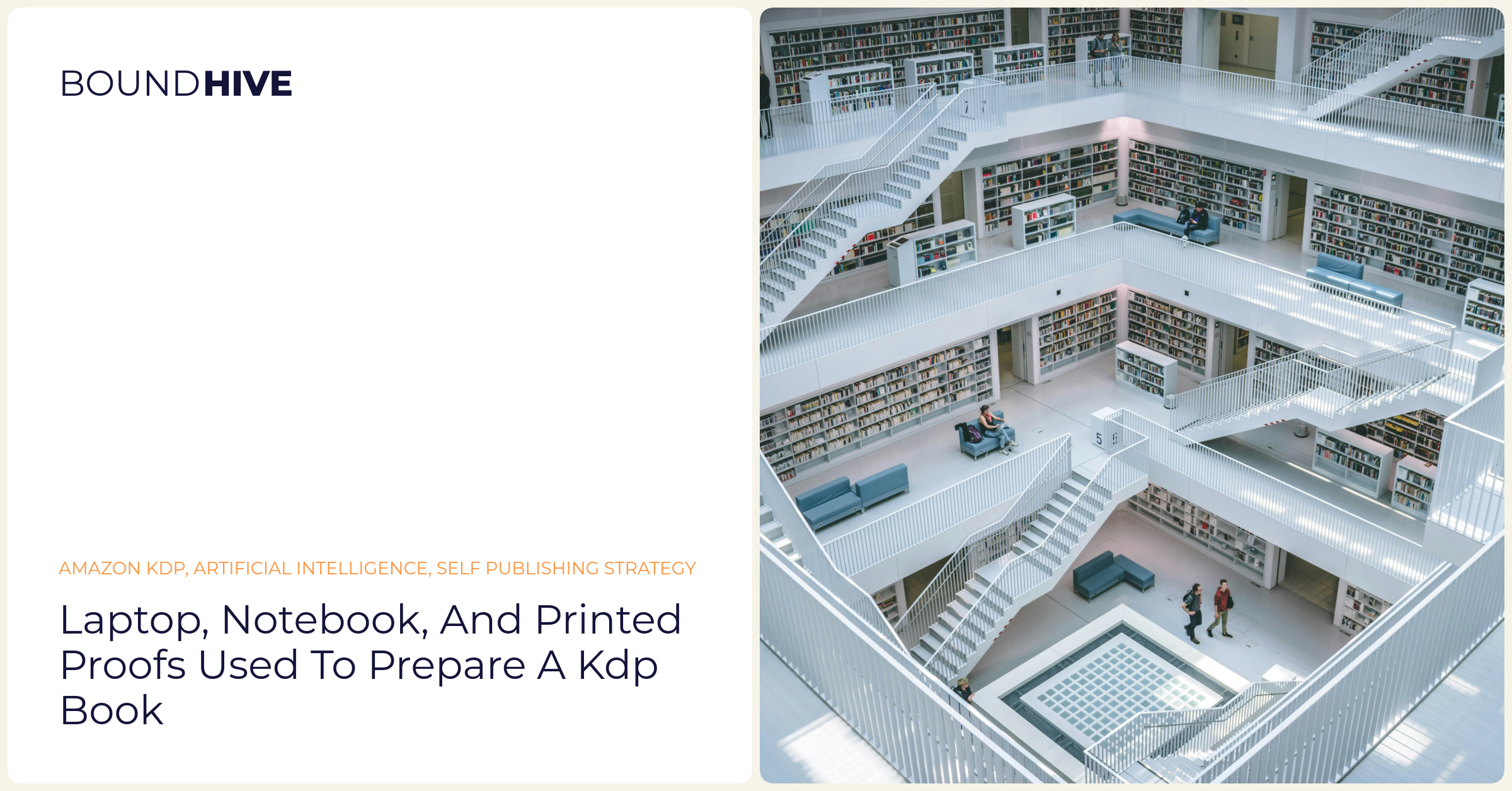 Laptop, notebook, and printed proofs used to prepare a KDP book