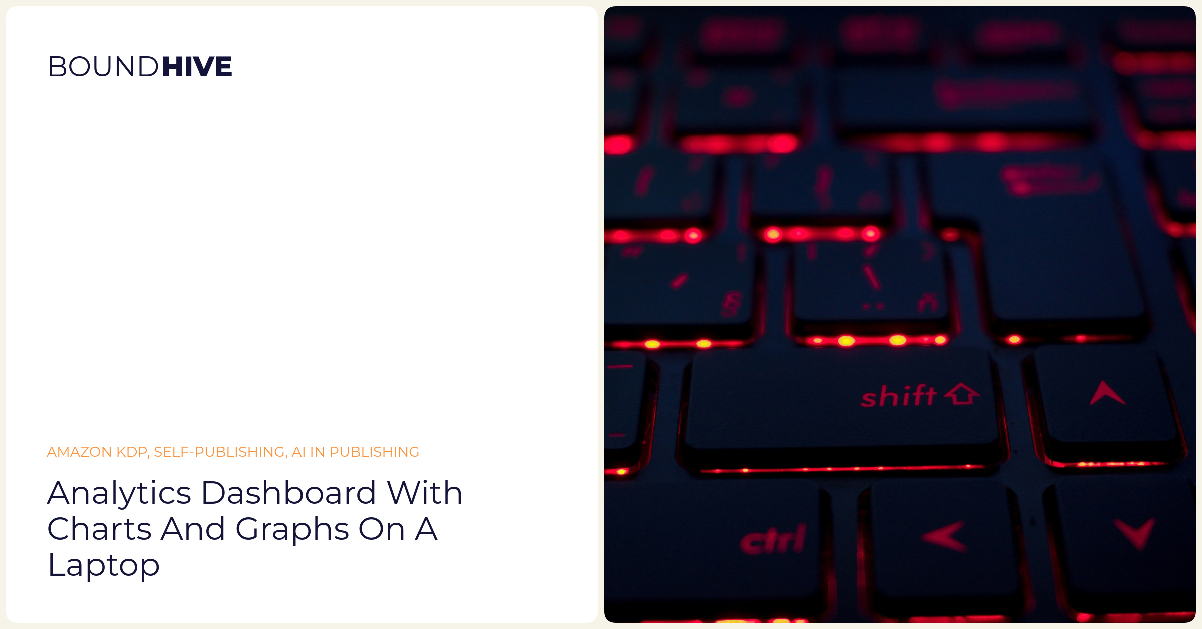 Analytics dashboard with charts and graphs on a laptop