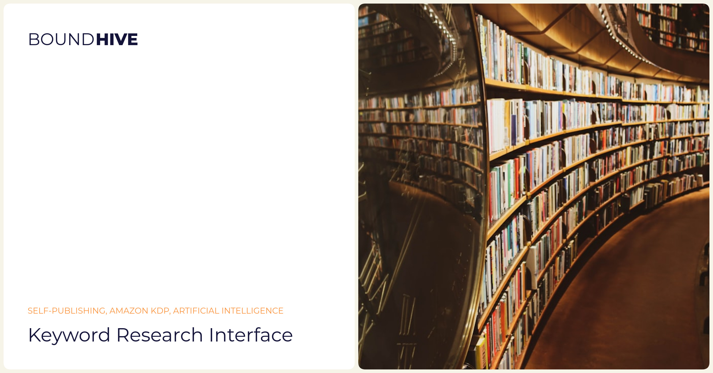 Keyword research interface Keyword research interface