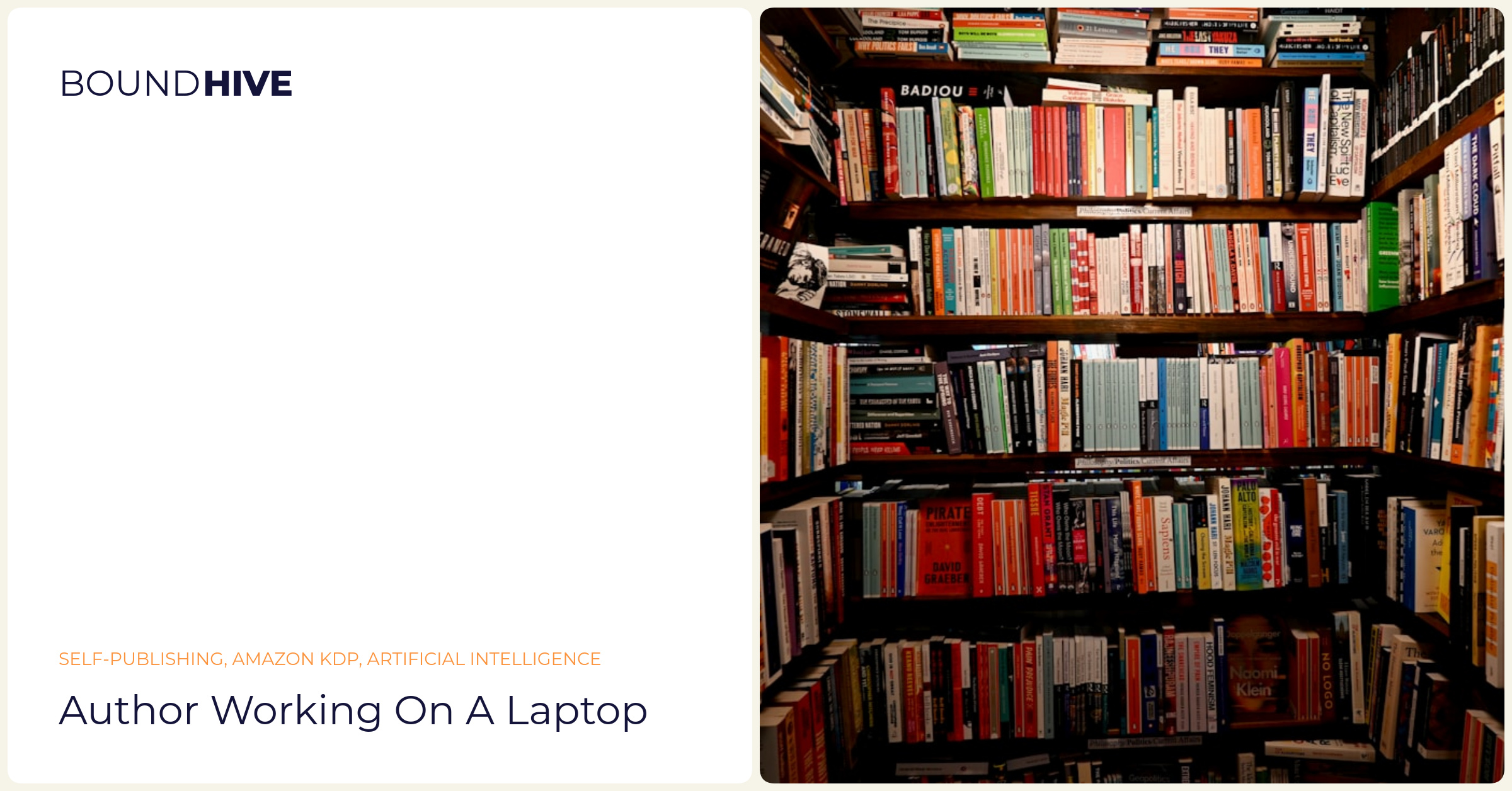 Author working on a laptop