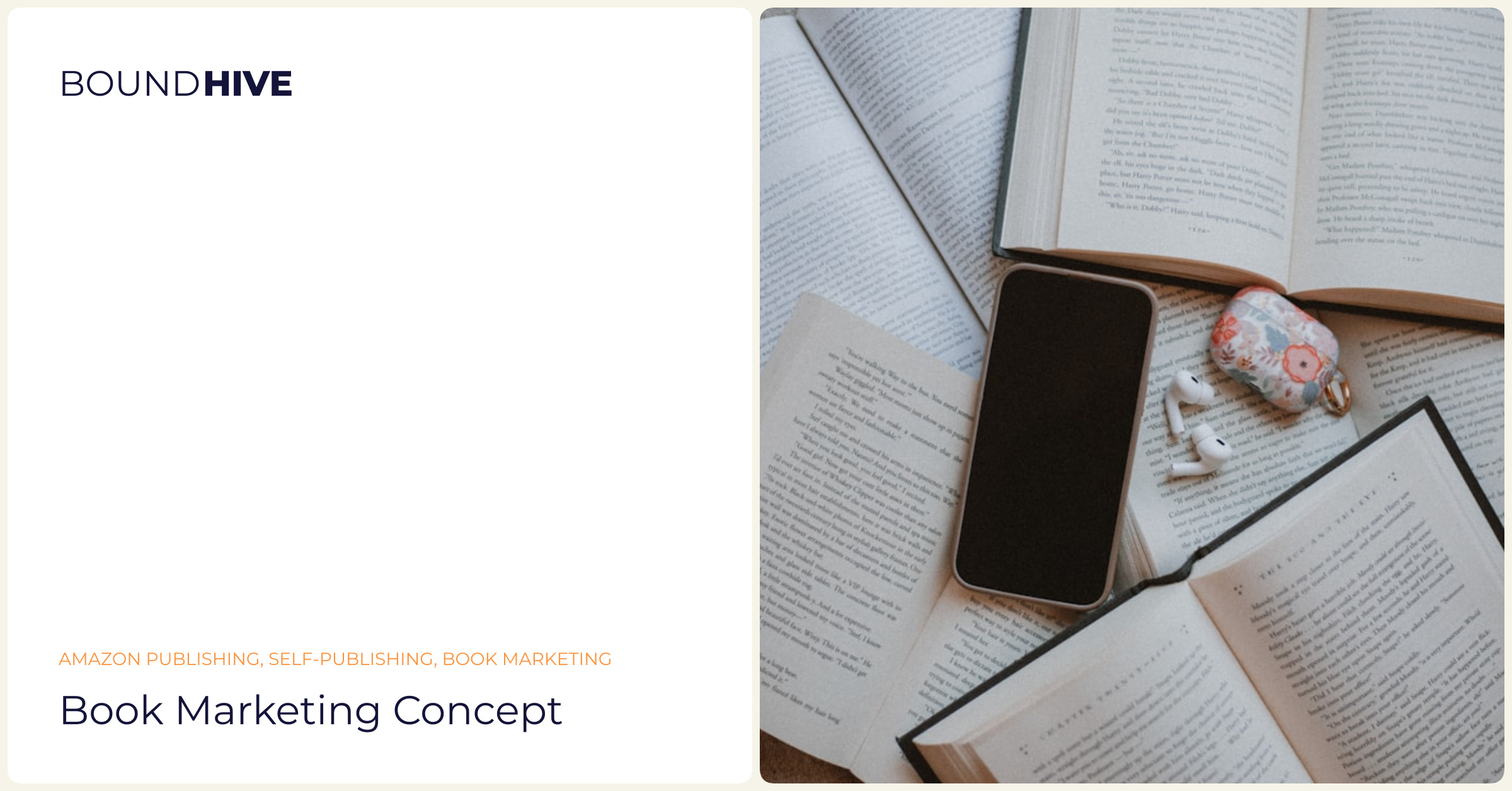 Book marketing concept Book marketing concept