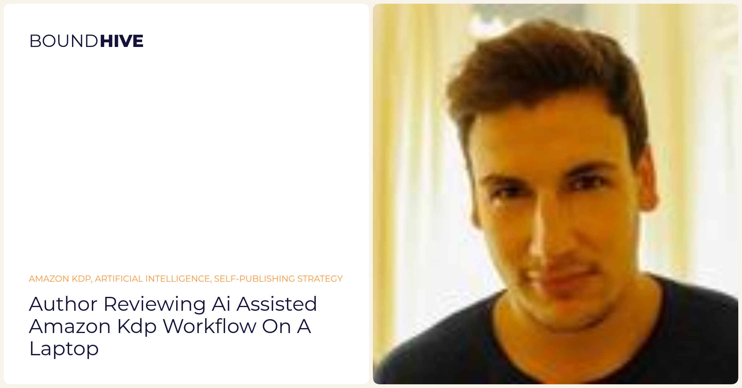 Author reviewing AI assisted Amazon KDP workflow on a laptop