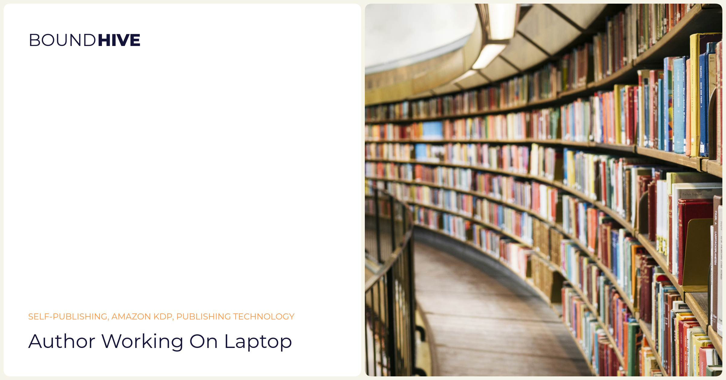 Author working on laptop