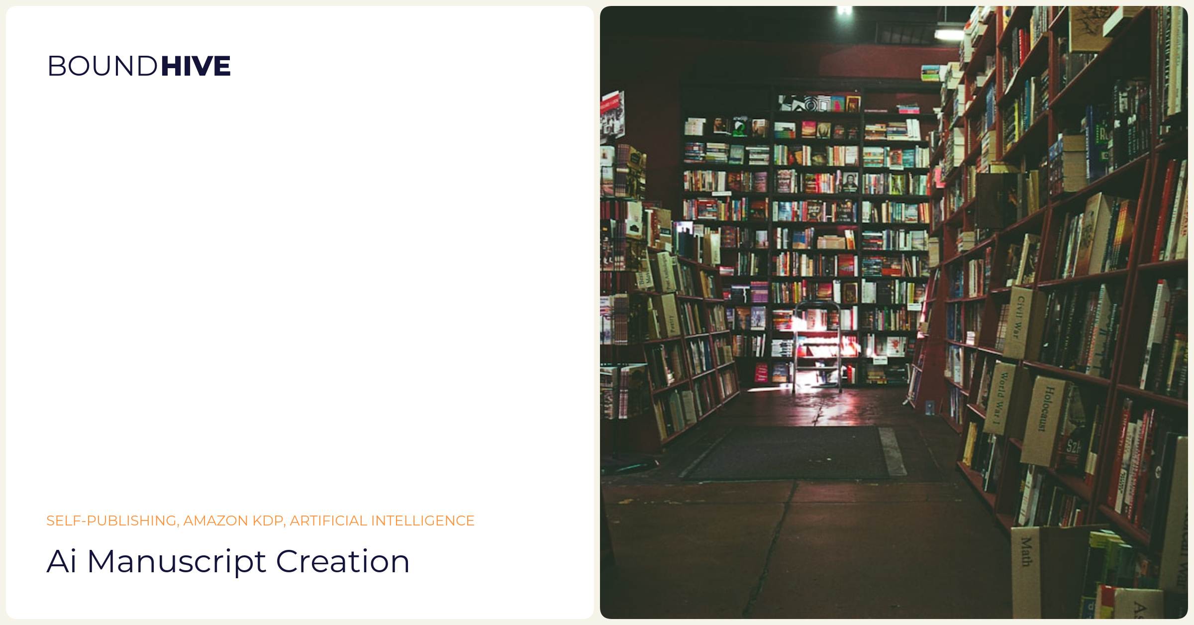 AI manuscript creation