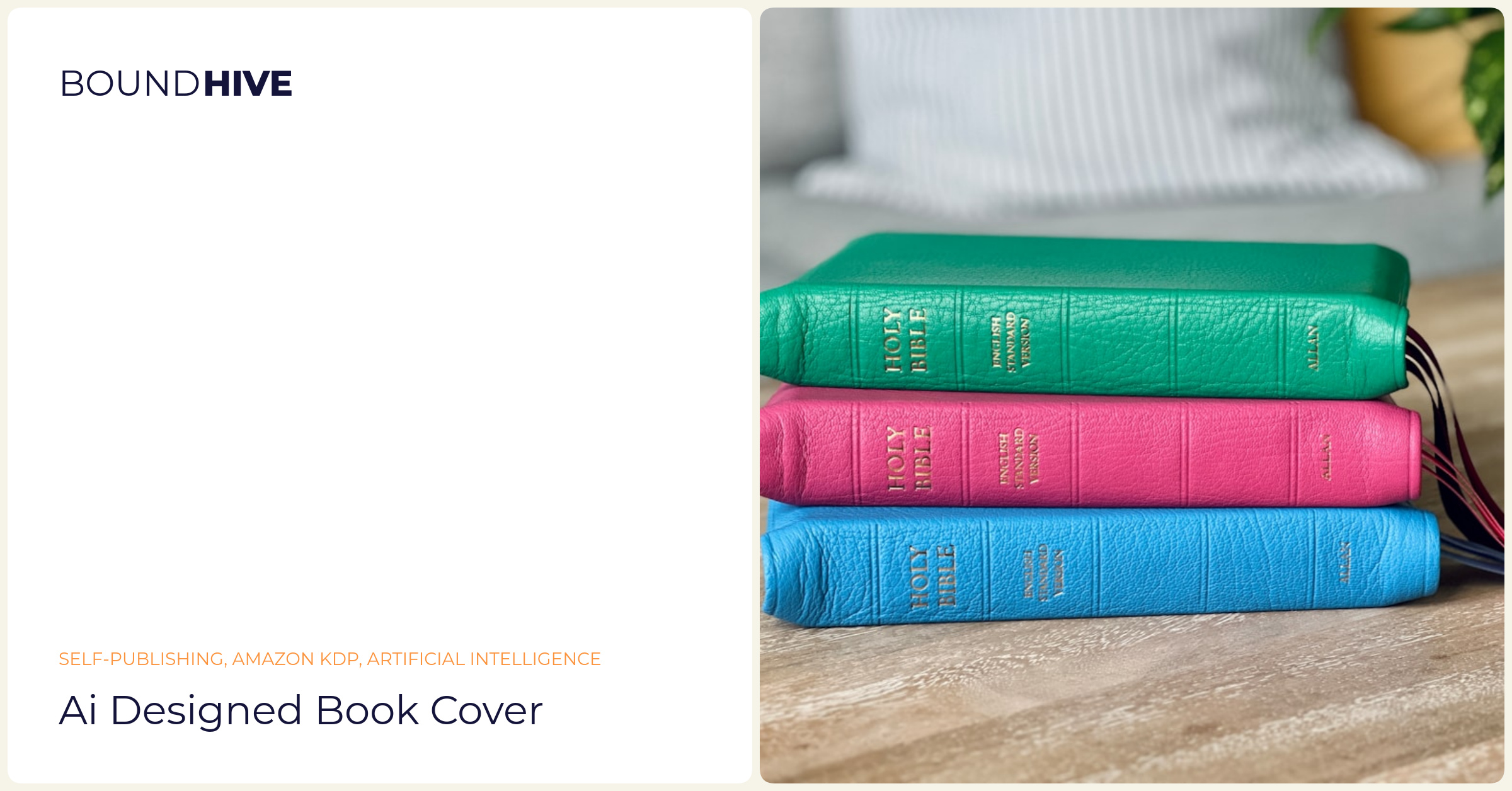 AI designed book cover
