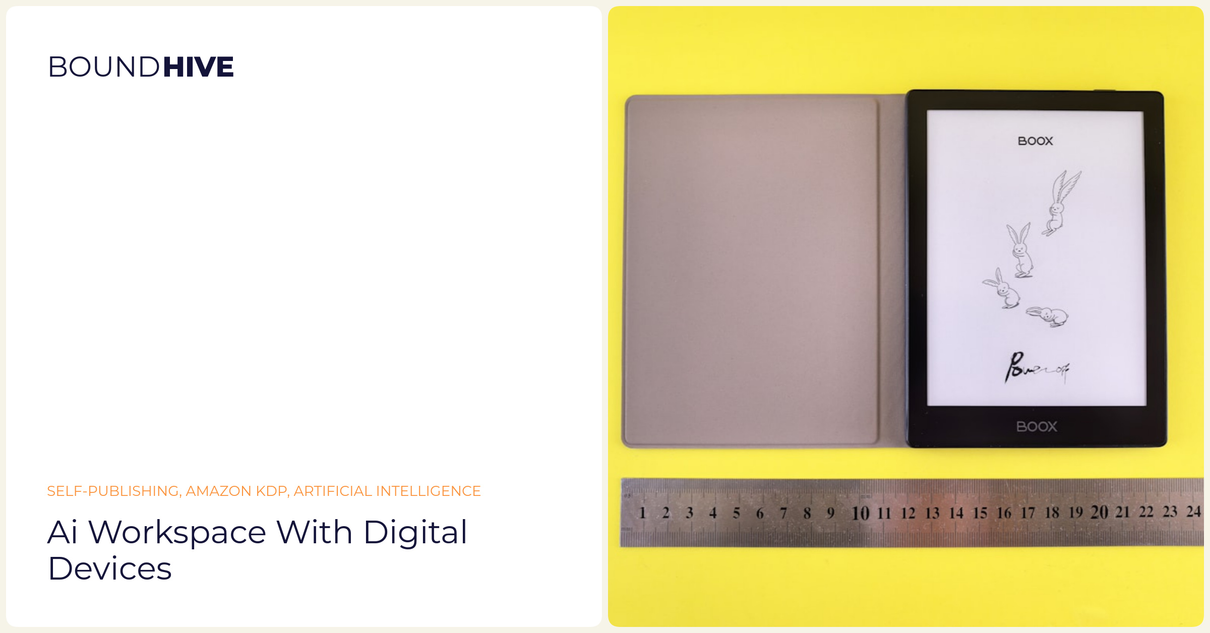 AI workspace with digital devices