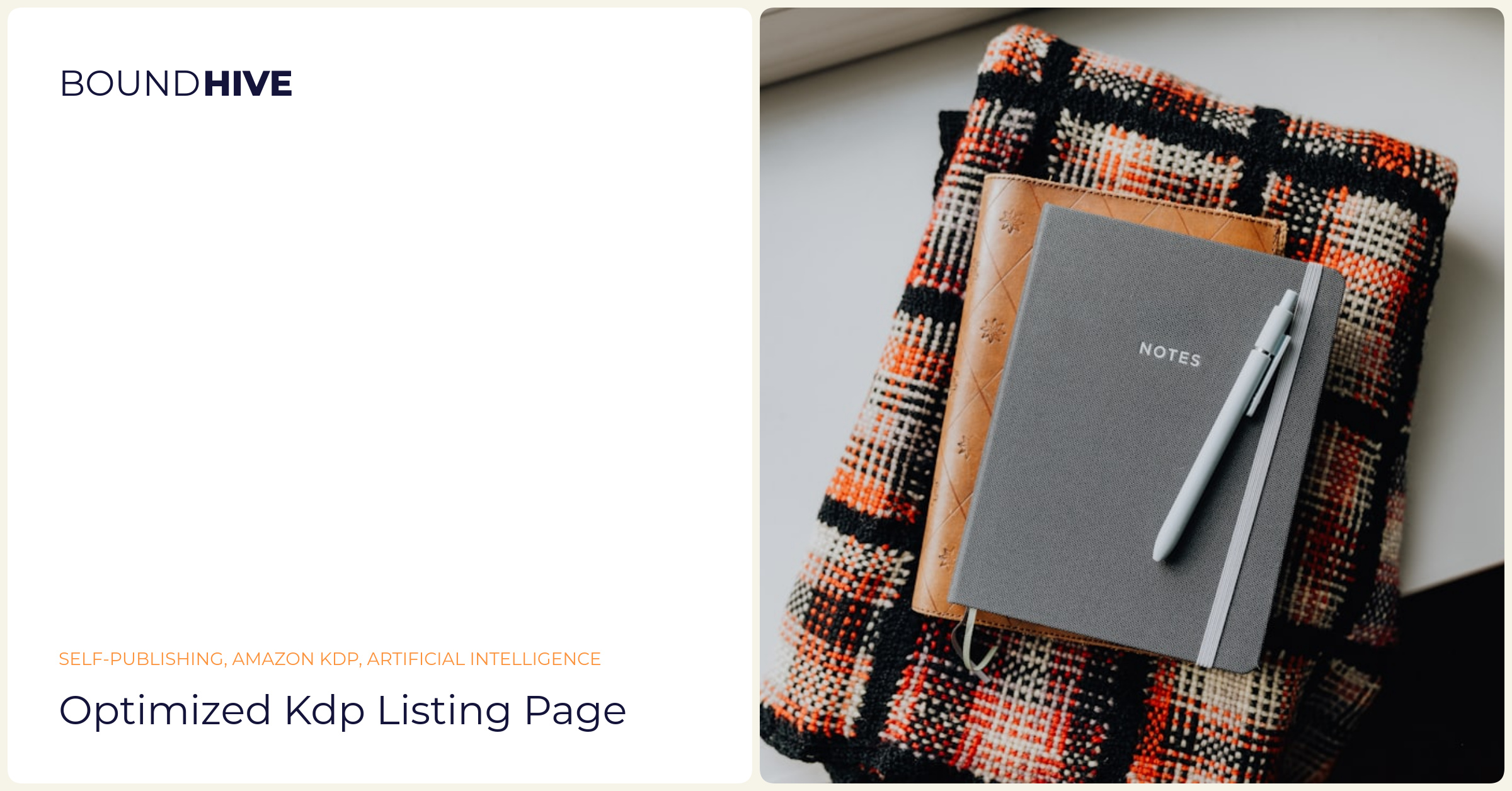 Optimized Amazon listing Optimized KDP listing page