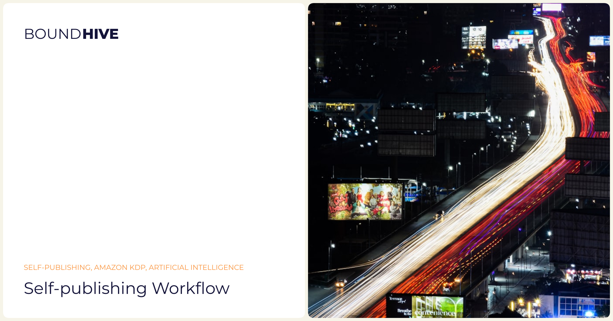 Self-publishing workflow