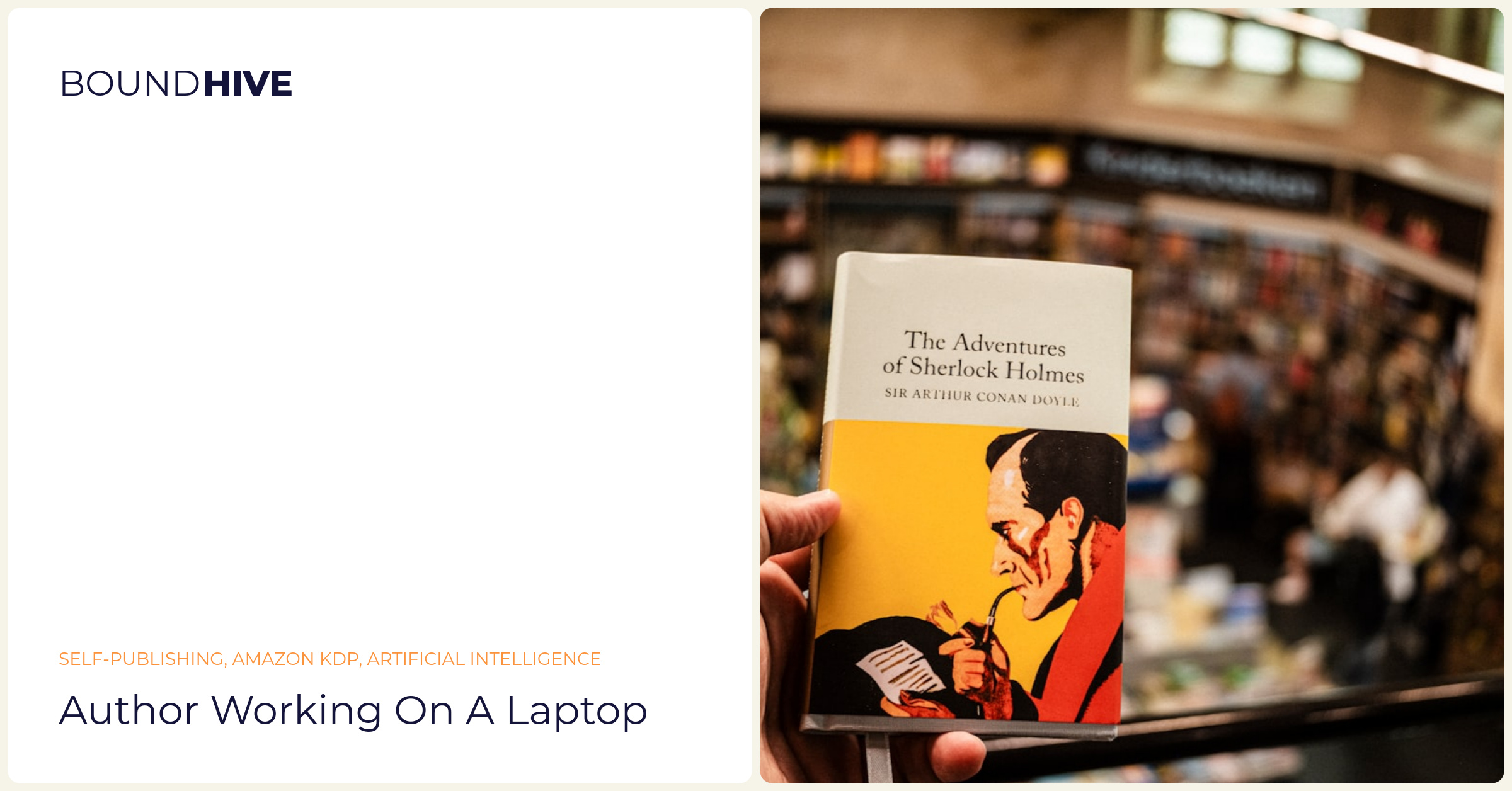 Author working on a laptop