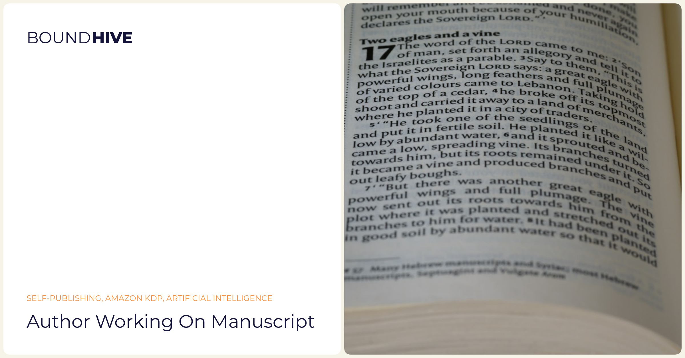 Author working with AI tools Author working on manuscript