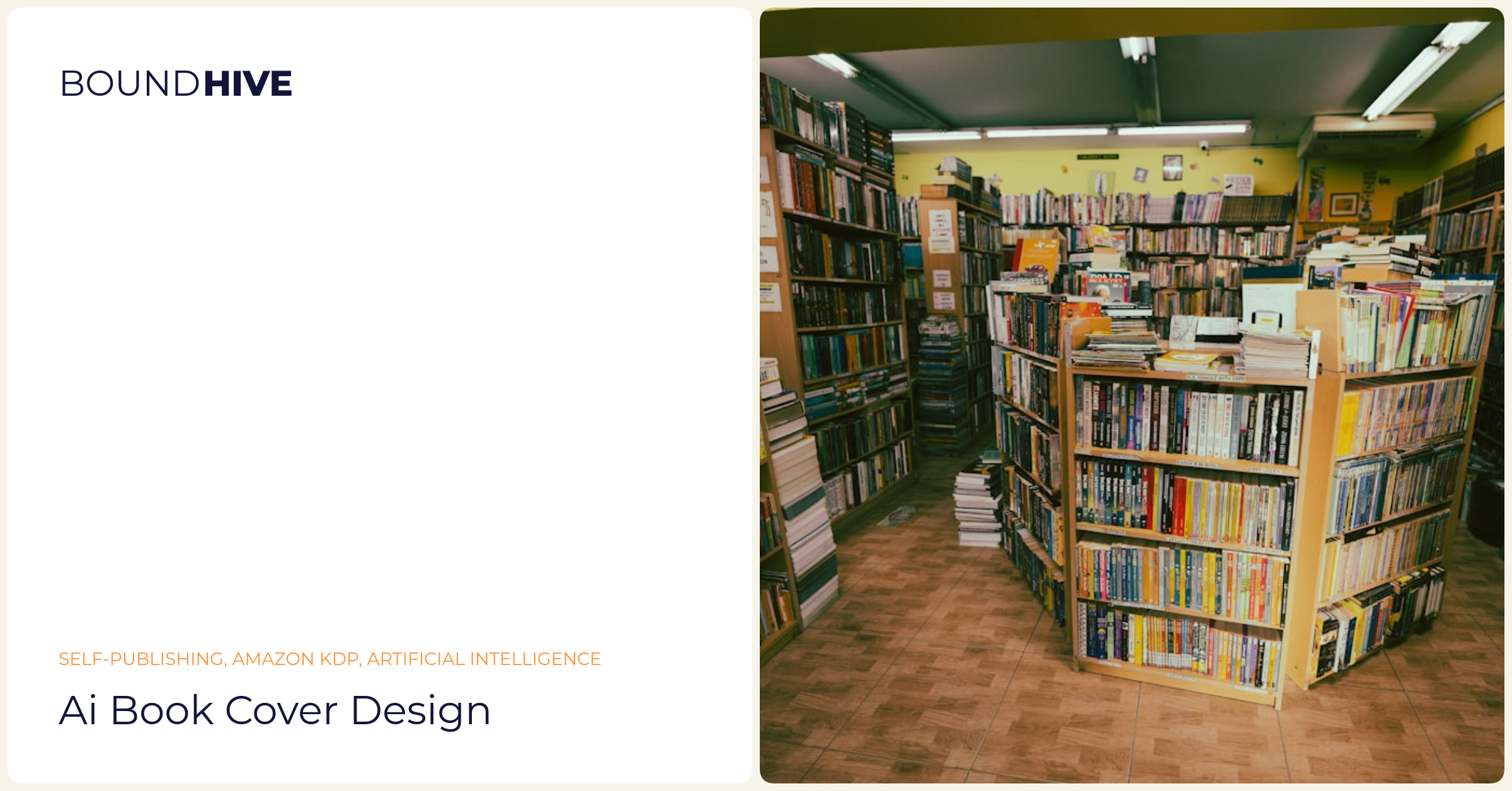 AI book cover design