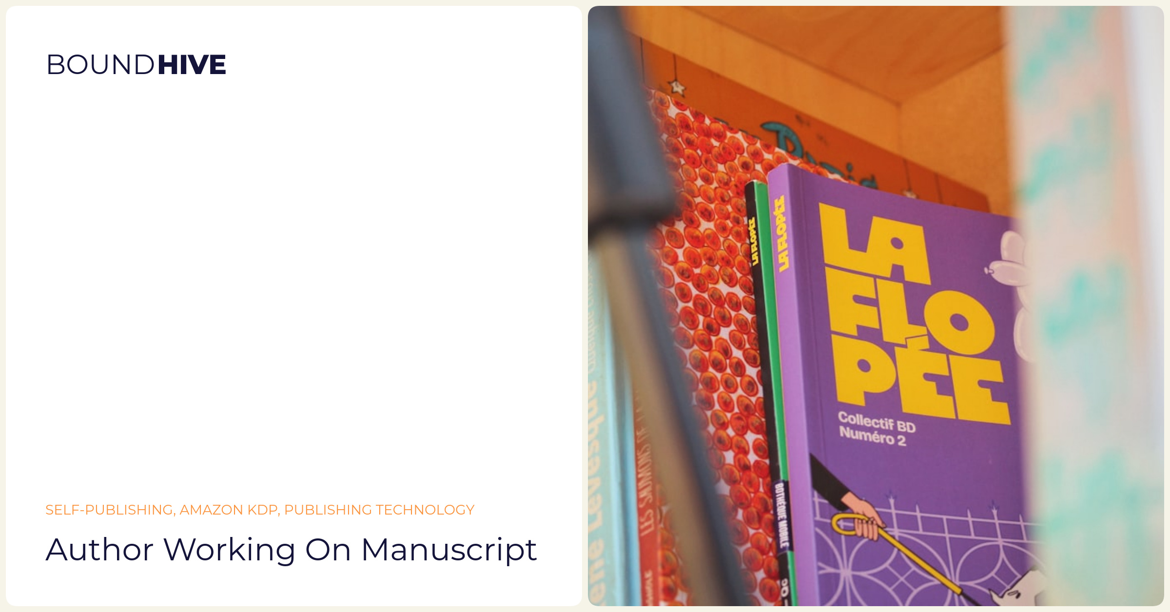Author working on manuscript
