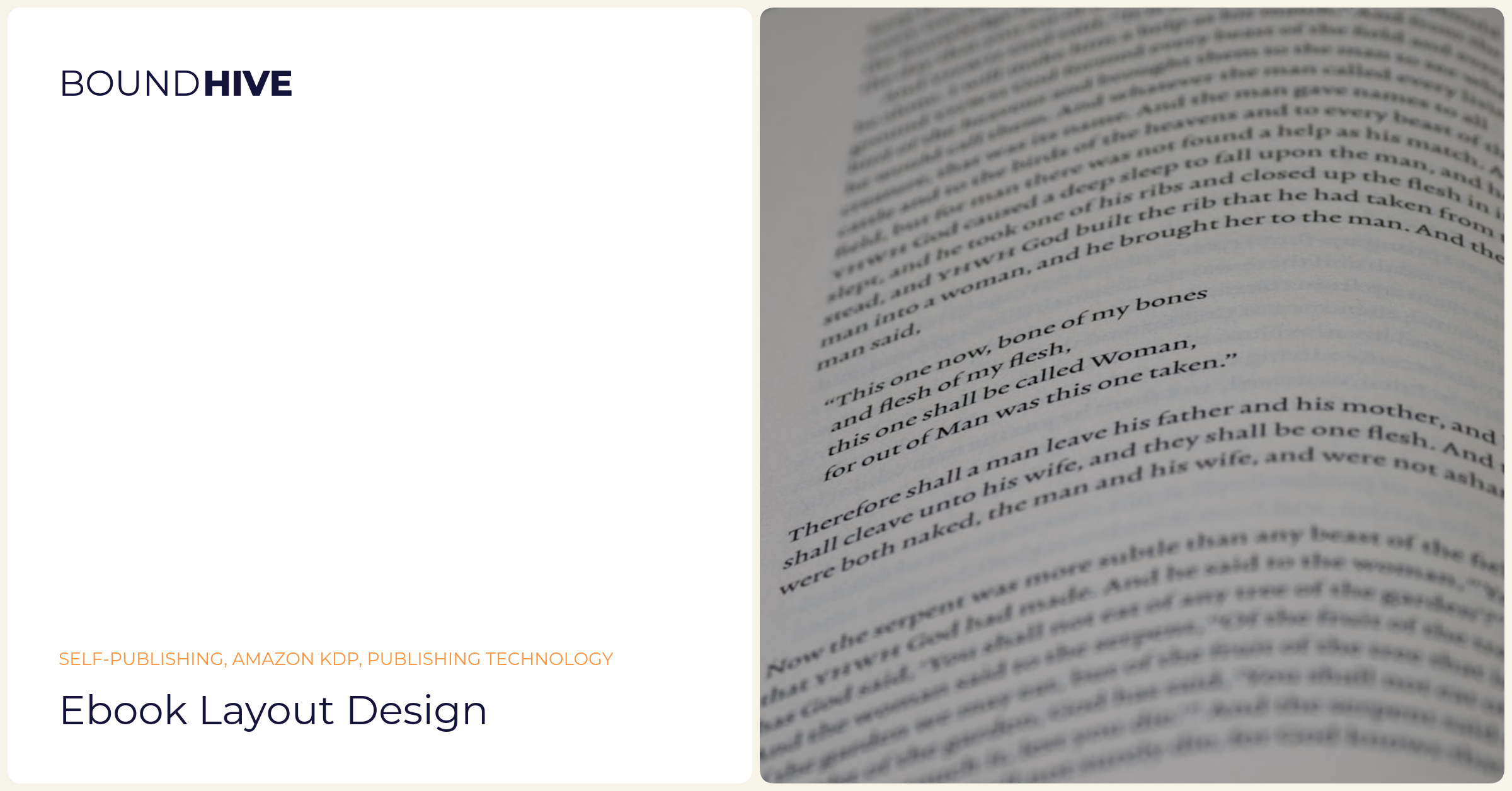 Ebook layout design