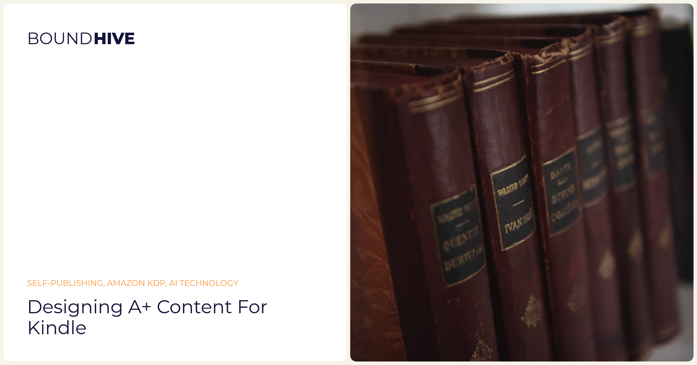 A+ Content Design Designing A+ Content for Kindle