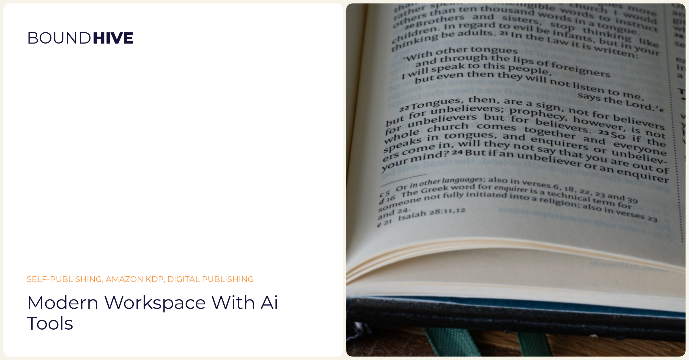 Modern workspace with AI tools