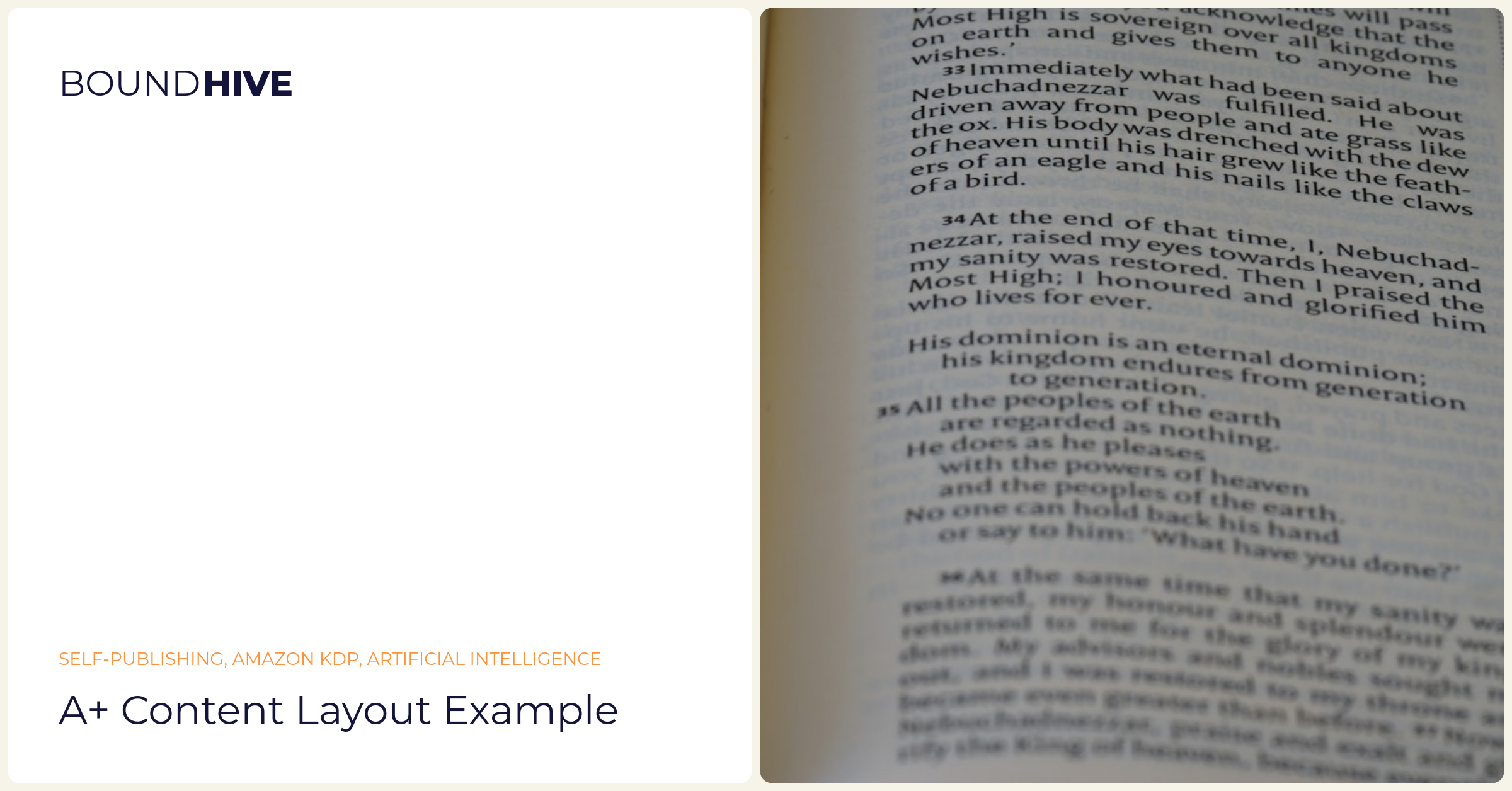 Enhanced Listing Design A+ Content layout example