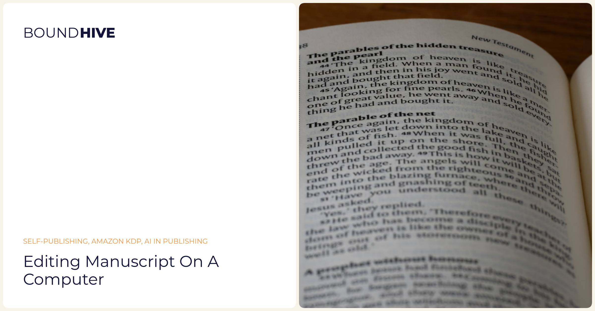 Editing manuscript on a computer