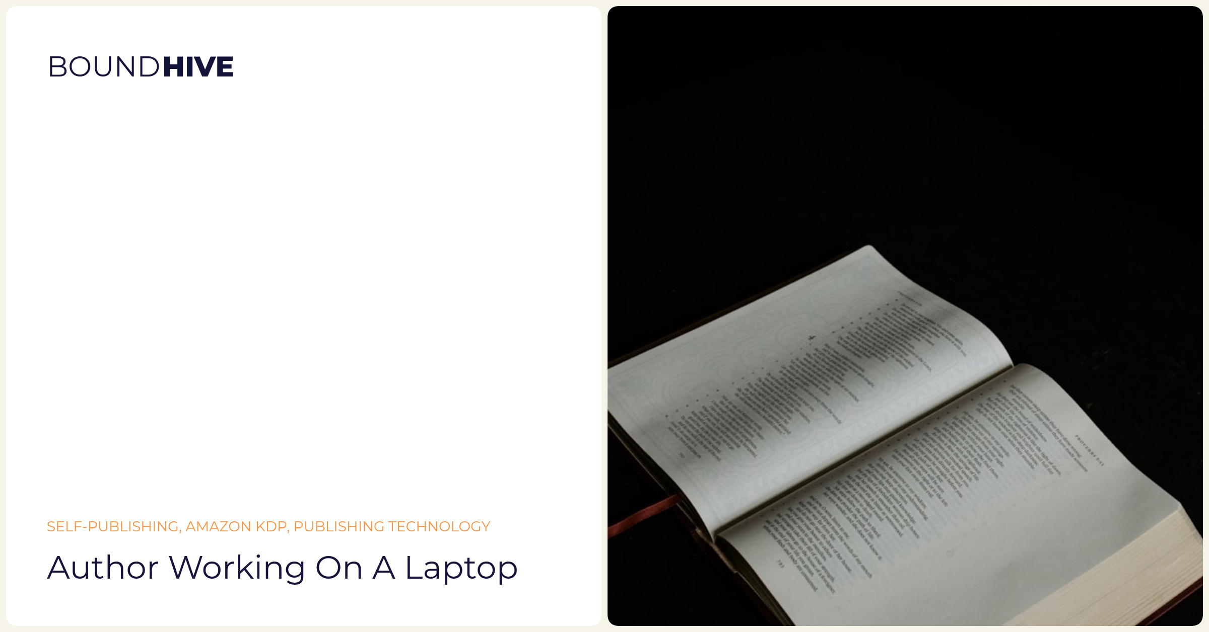 Author working on a laptop