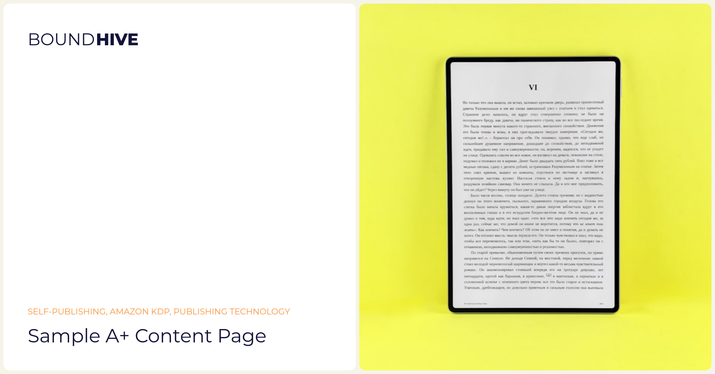 A+ Content Design Sample A+ Content page