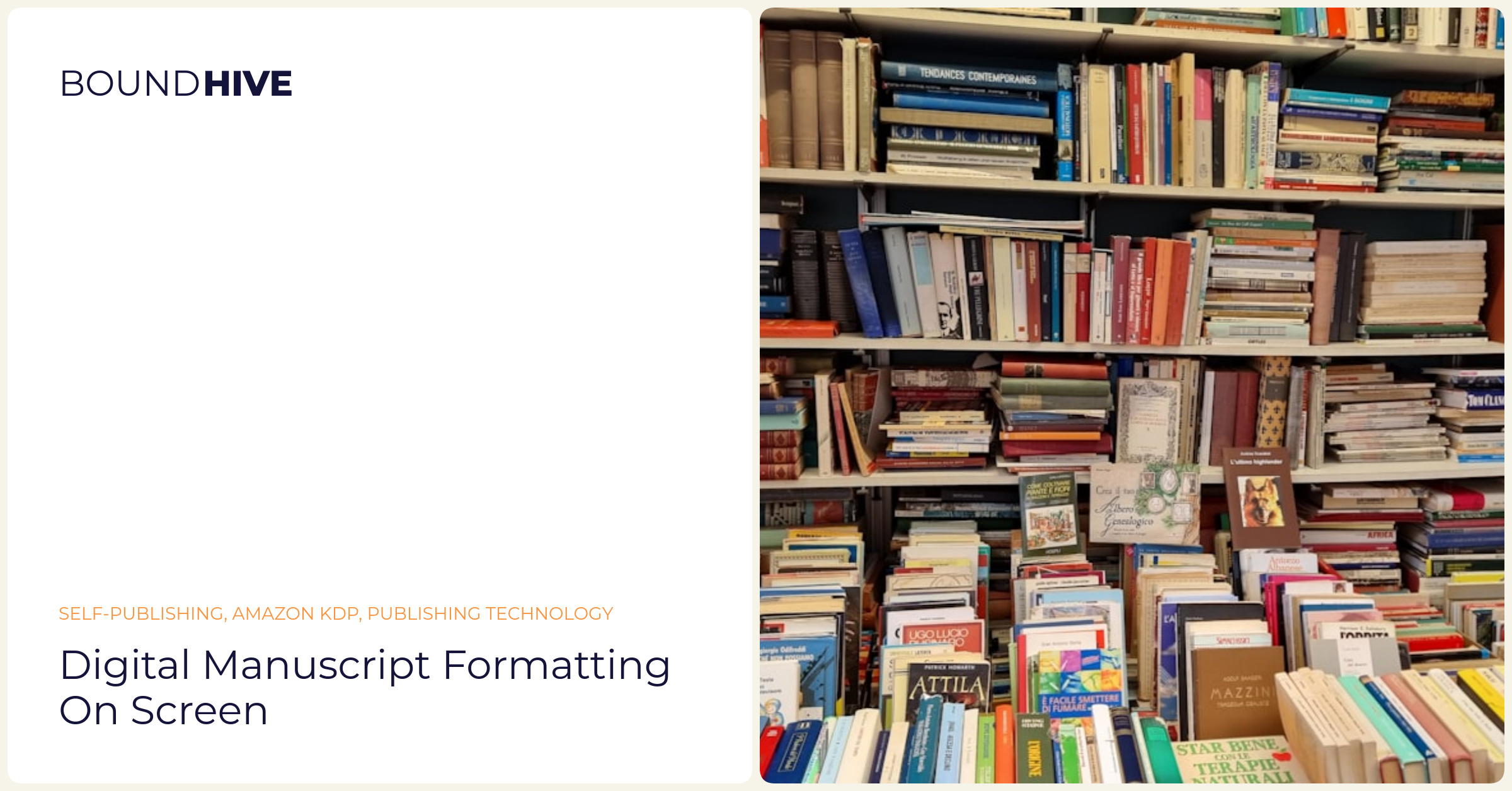 Digital Manuscript Formatting Digital manuscript formatting on screen