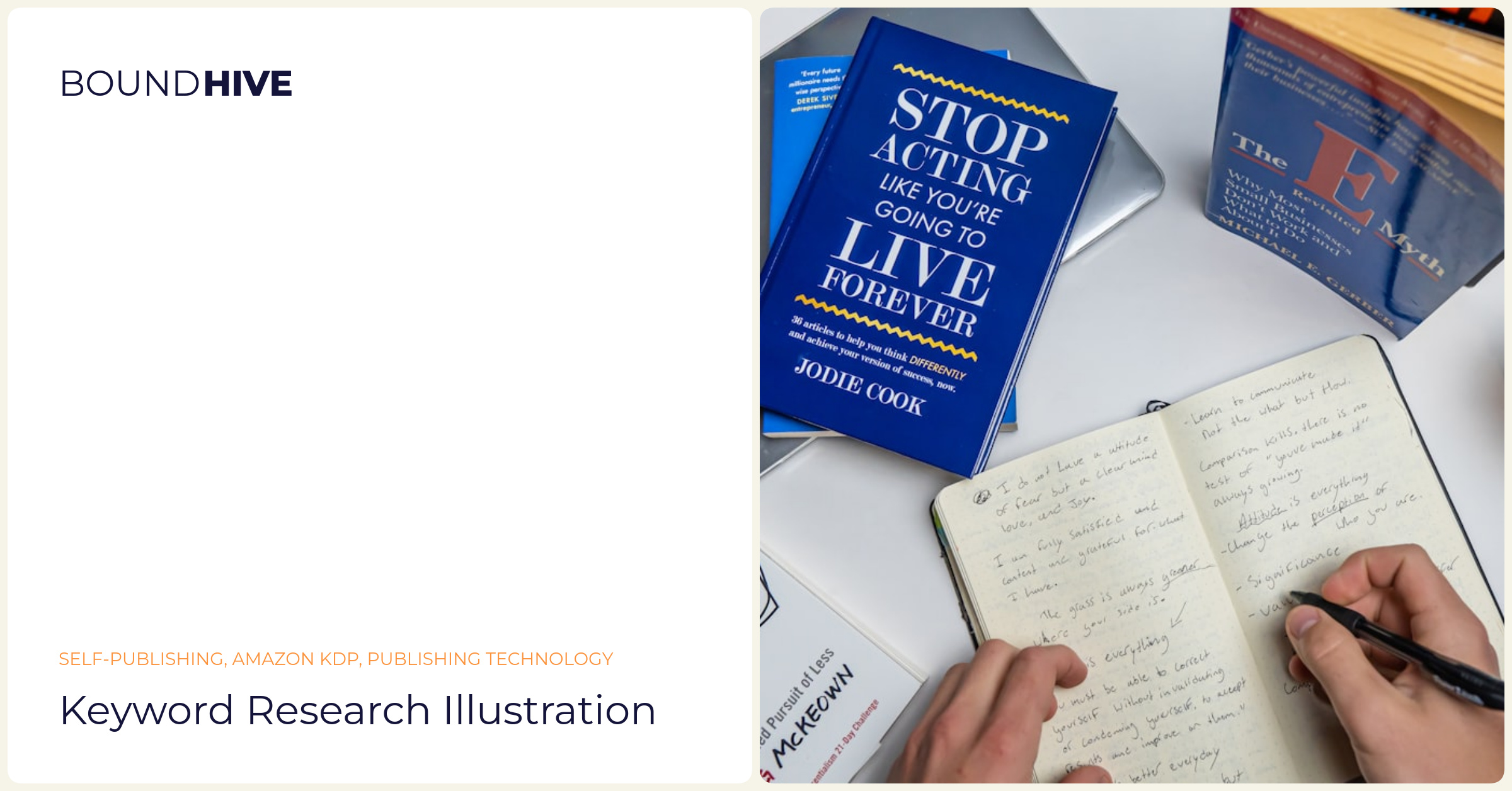 Keyword research for KDP Keyword research illustration