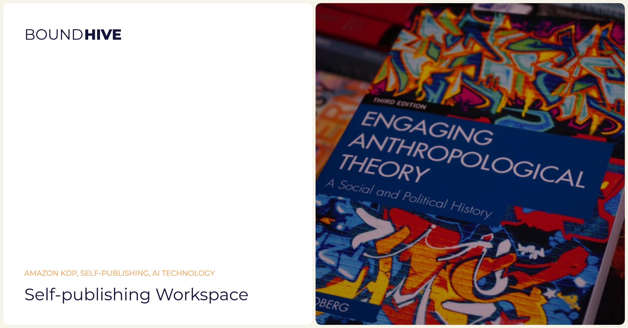 Self-publishing workspace Self-publishing workspace