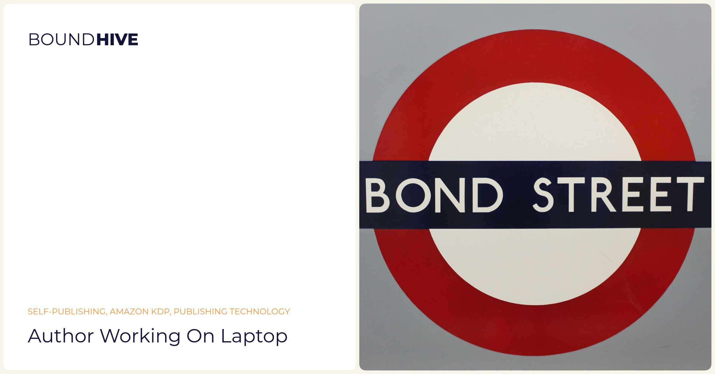 Author working on laptop