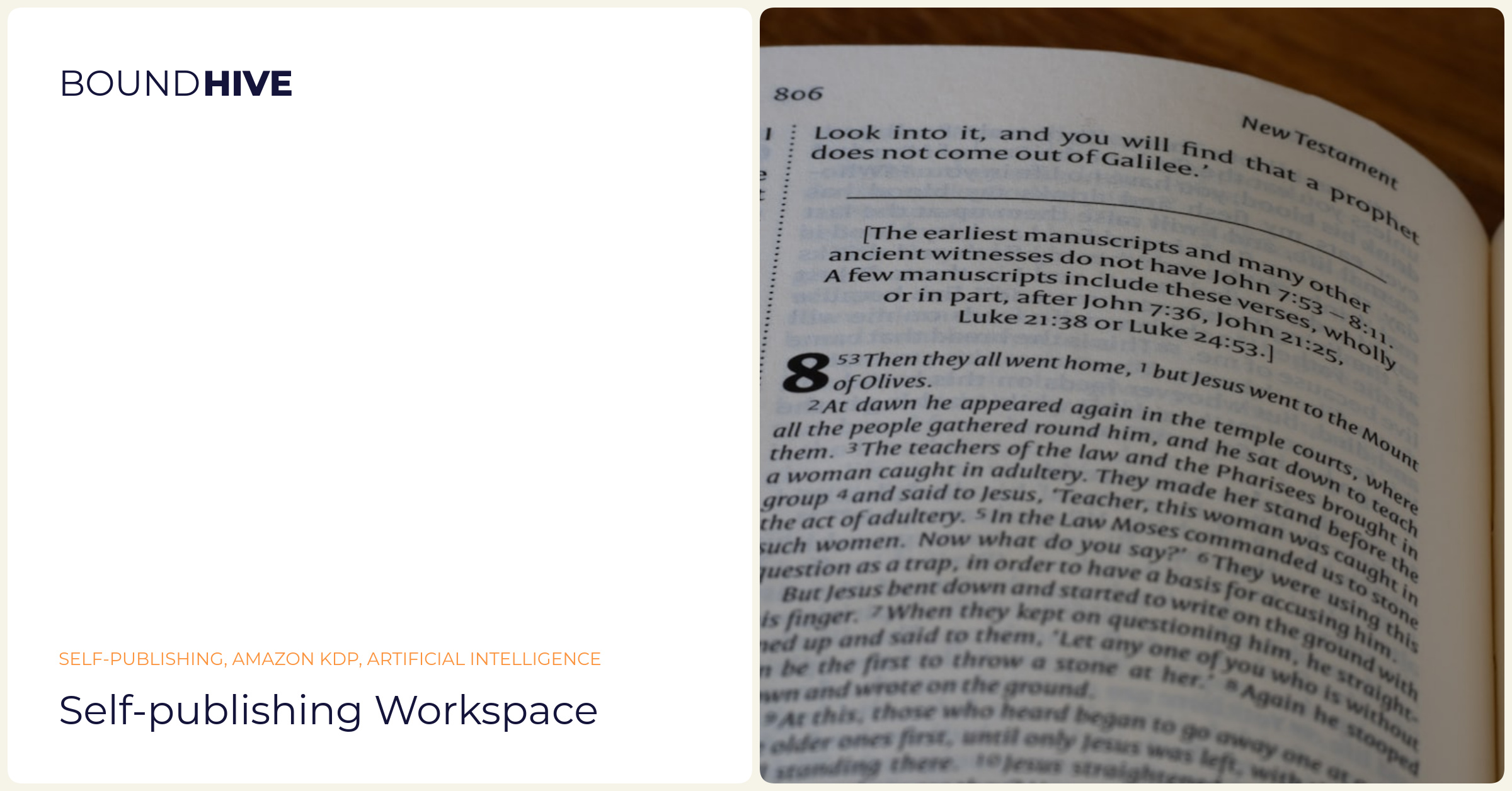Author working at digital workspace Self-publishing workspace