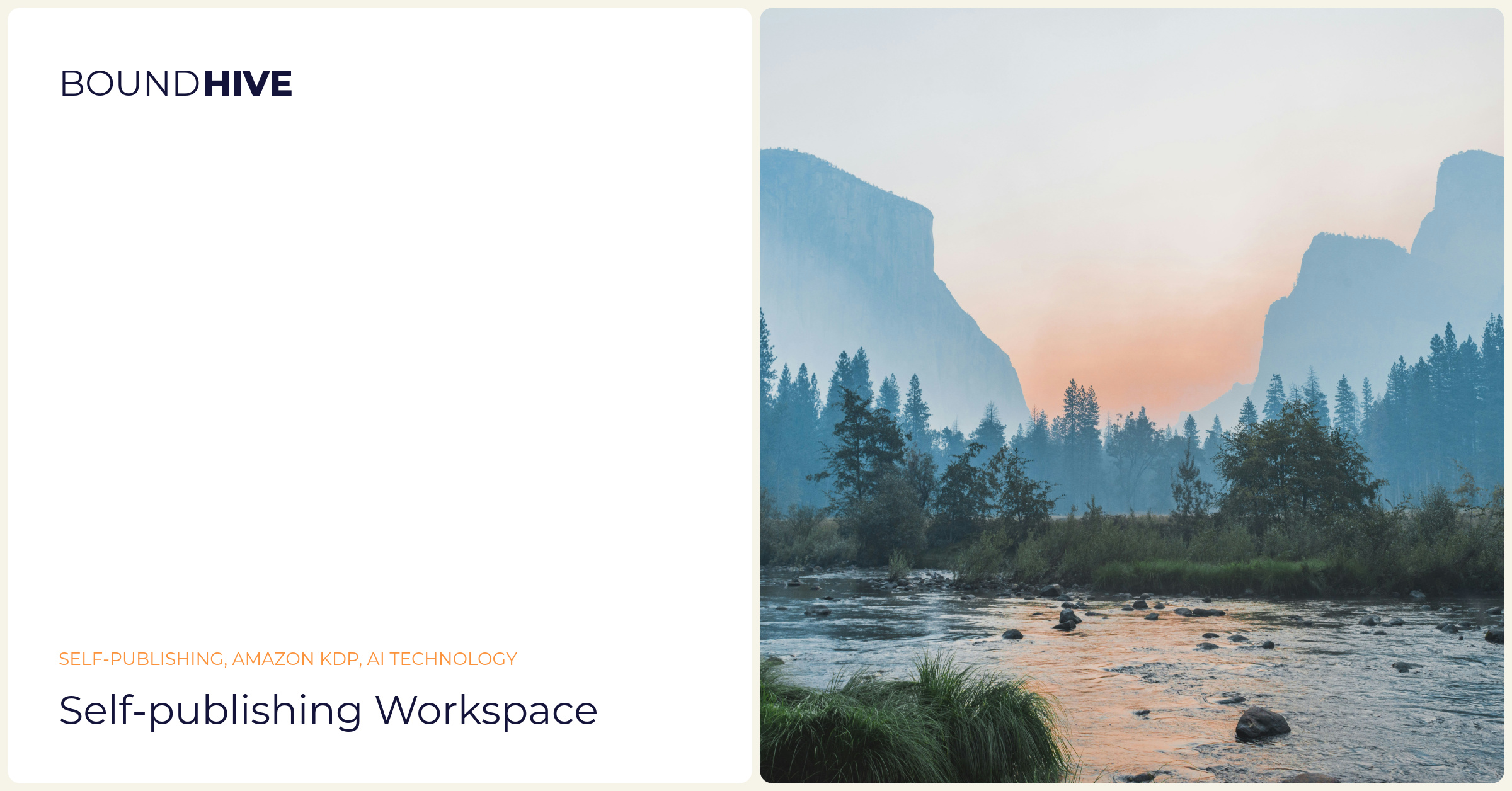 Self-publishing workspace