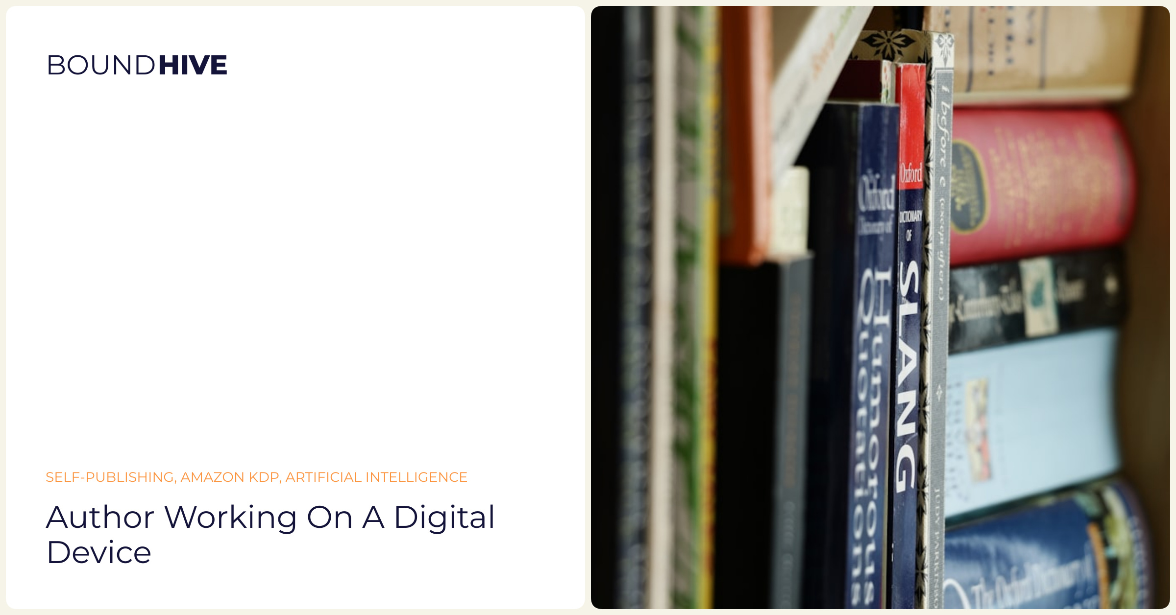Author working on a digital device