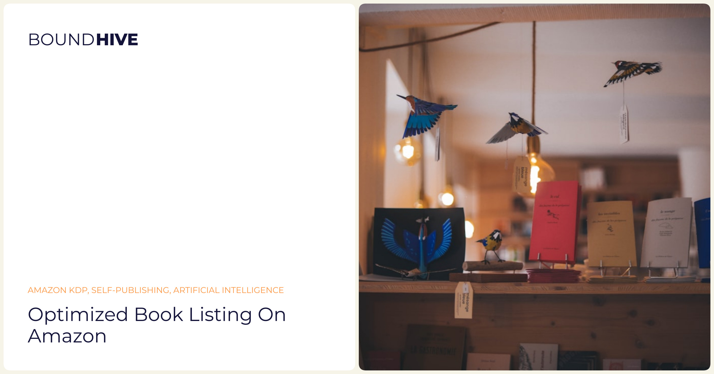 KDP Listing Optimization Optimized book listing on Amazon