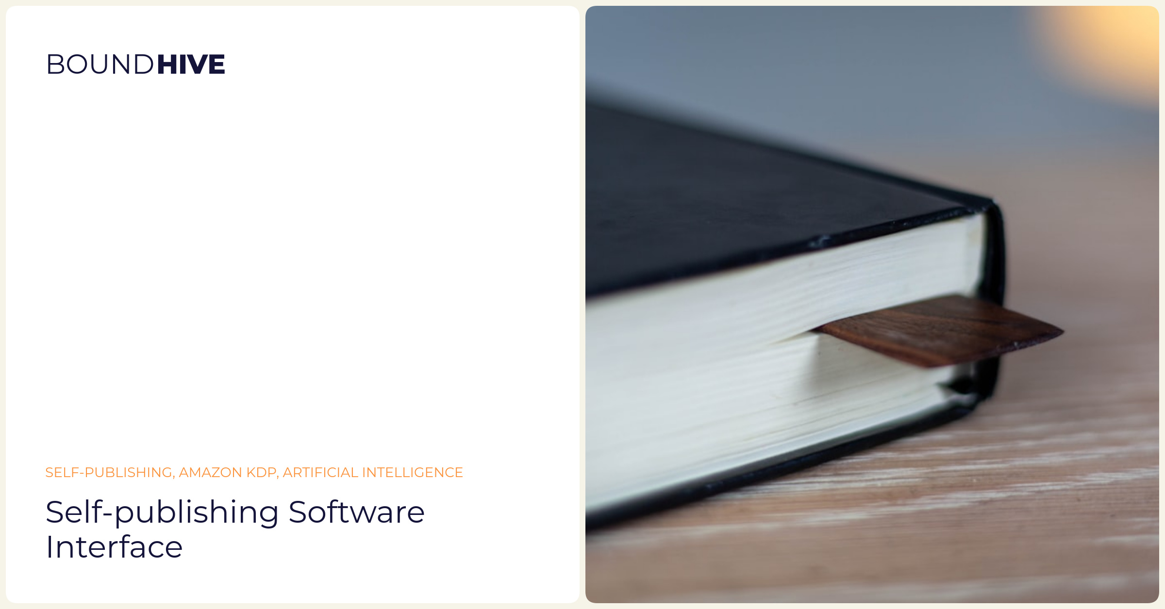 Self-Publishing Workflow Self-publishing software interface