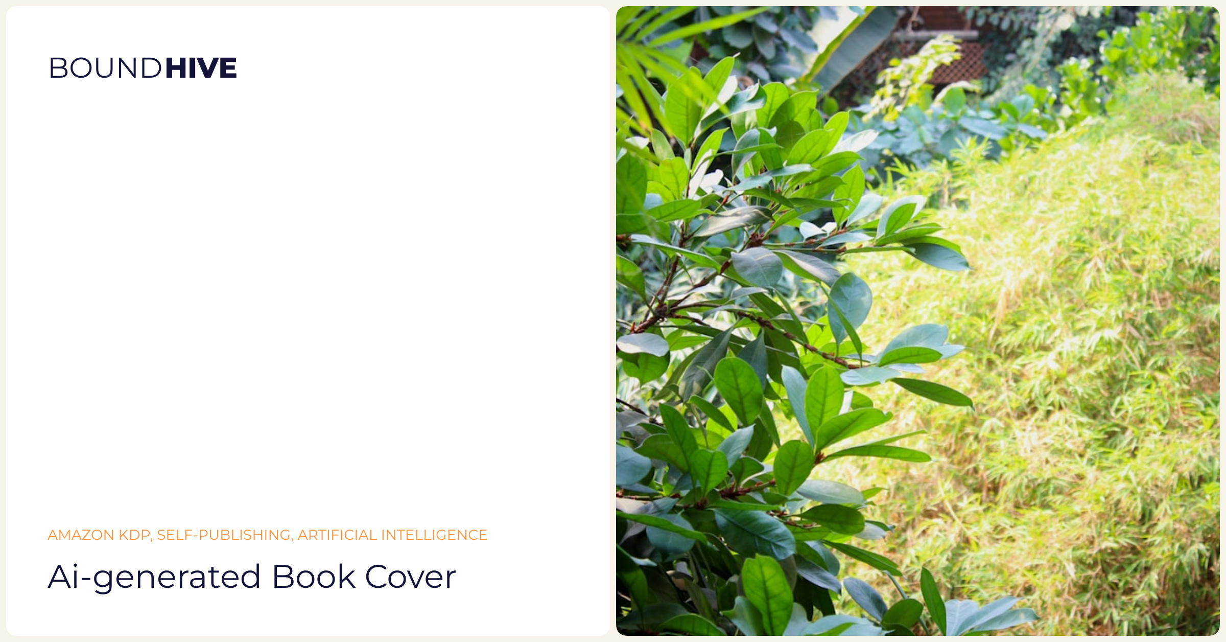 AI-generated covers for self-publishing AI-generated book cover