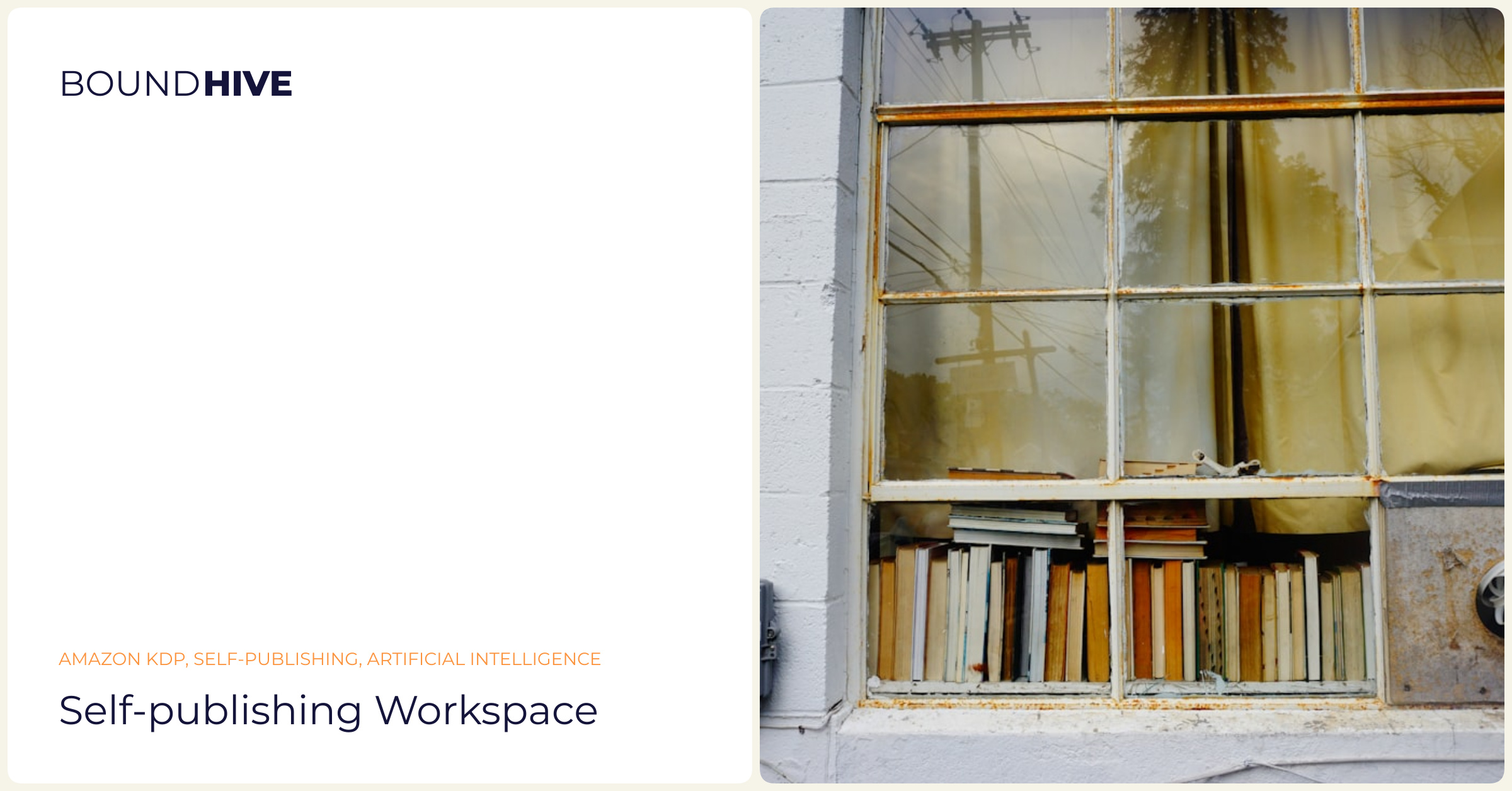 Self-publishing workspace Self-publishing workspace