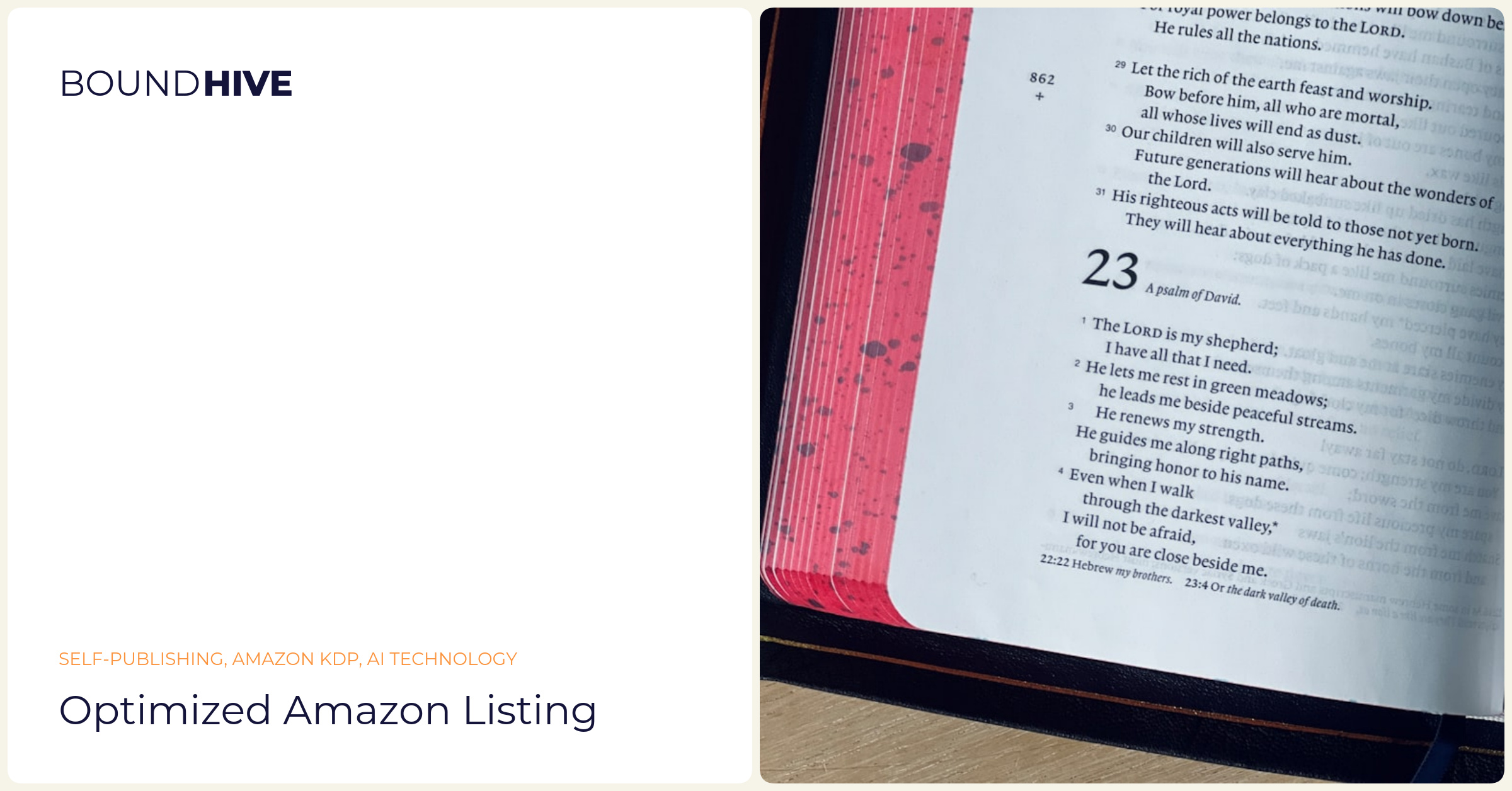 Optimized Amazon listing