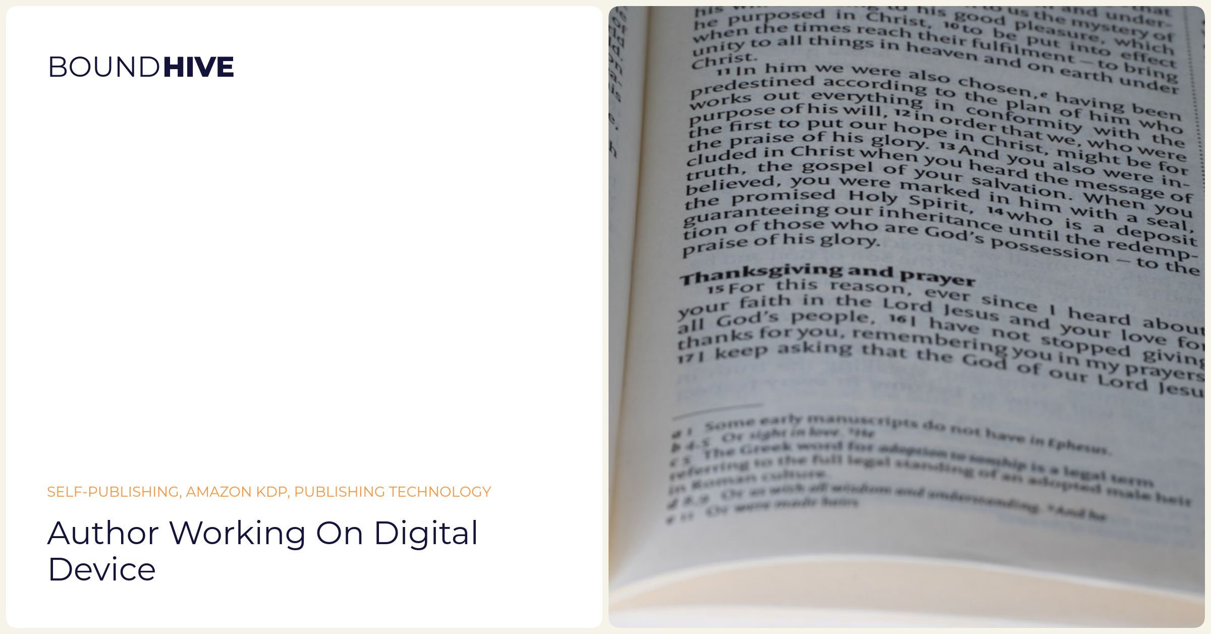 AI-assisted writing process Author working on digital device