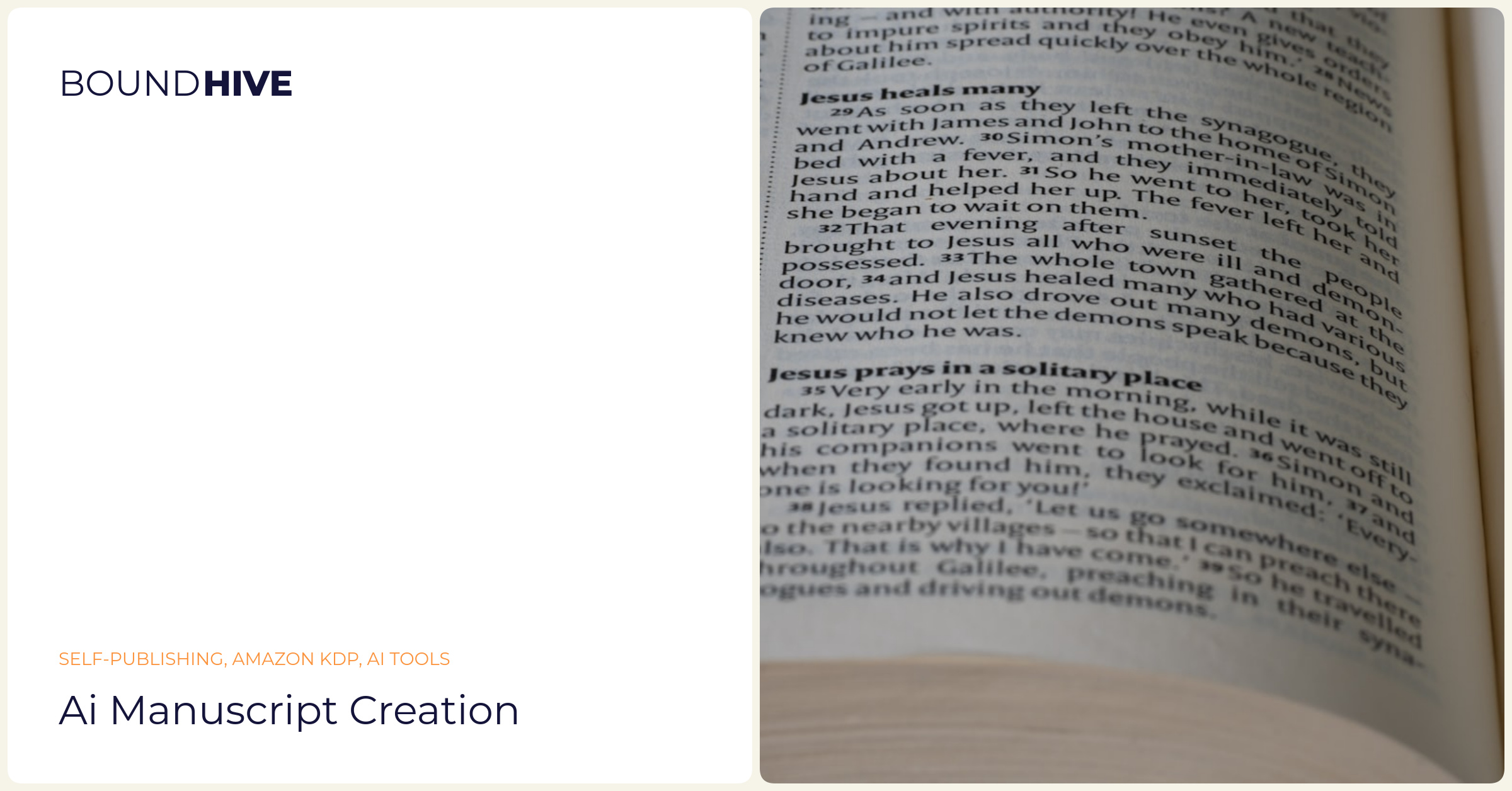 AI manuscript creation