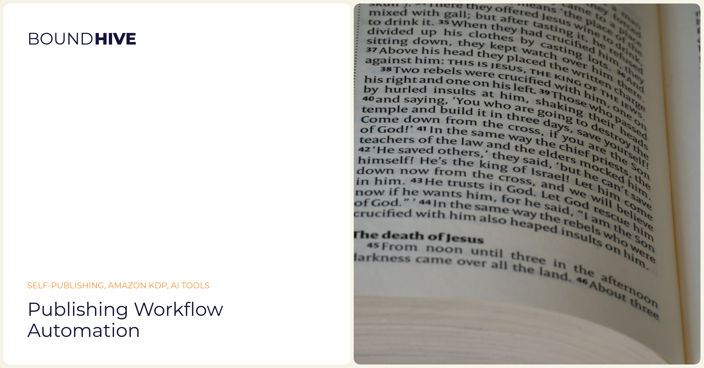 Publishing workflow automation
