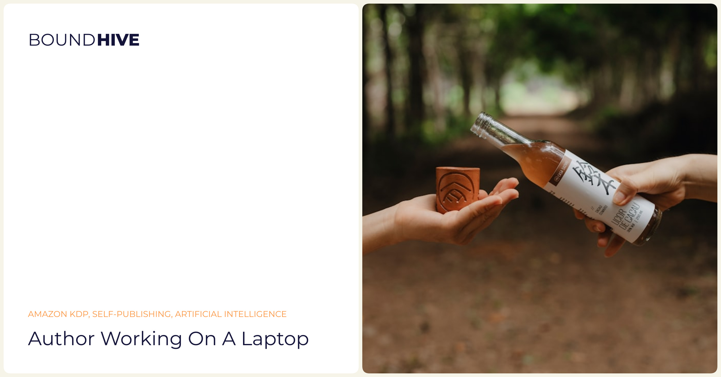 Author working on a laptop