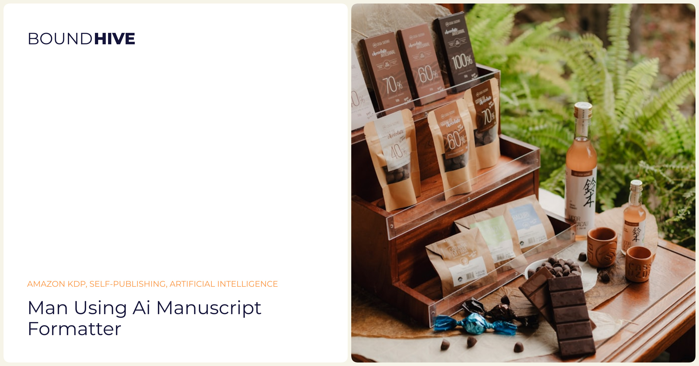 Man using AI manuscript formatter